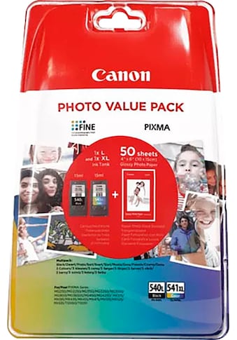 Tintenpatrone »PG-540L+CL-541XL Photo Value Pack«, (Packung)
