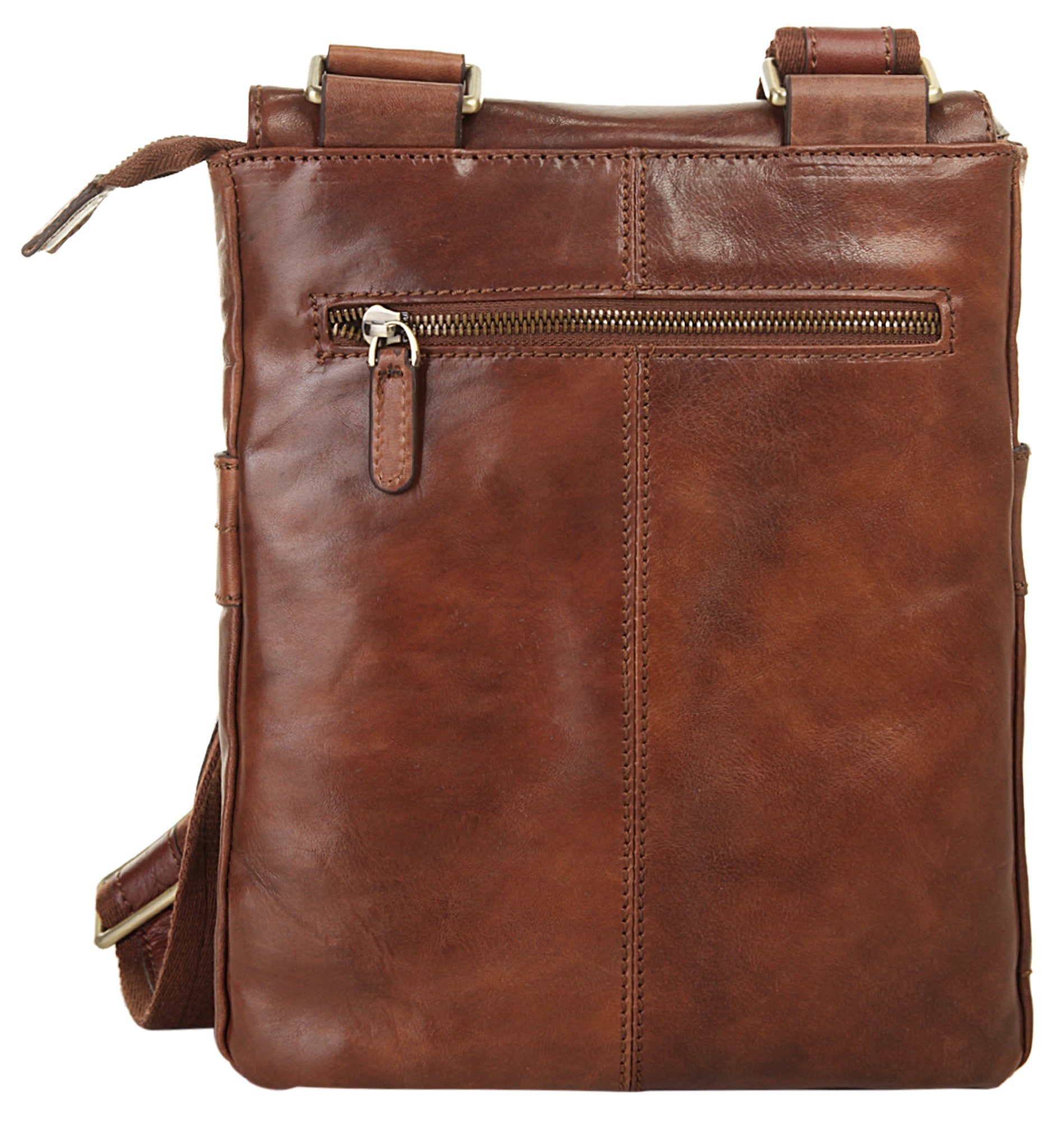Piké Umhängetasche, echt Leder, Made in Italy