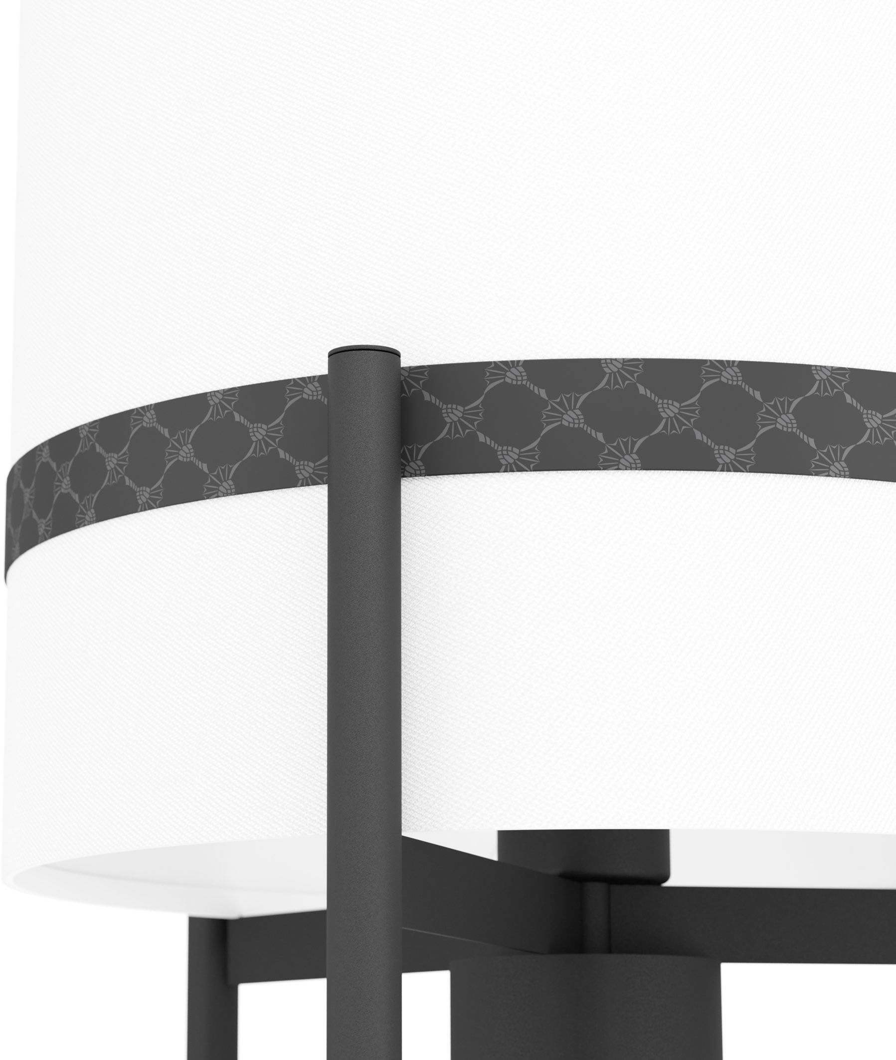 Joop! Stehlampe »ROUND LIGHTS«, mit rundem Textil-Leuchtenschirm und  eingelassenem Metall-Dekorband kaufen bei OTTO