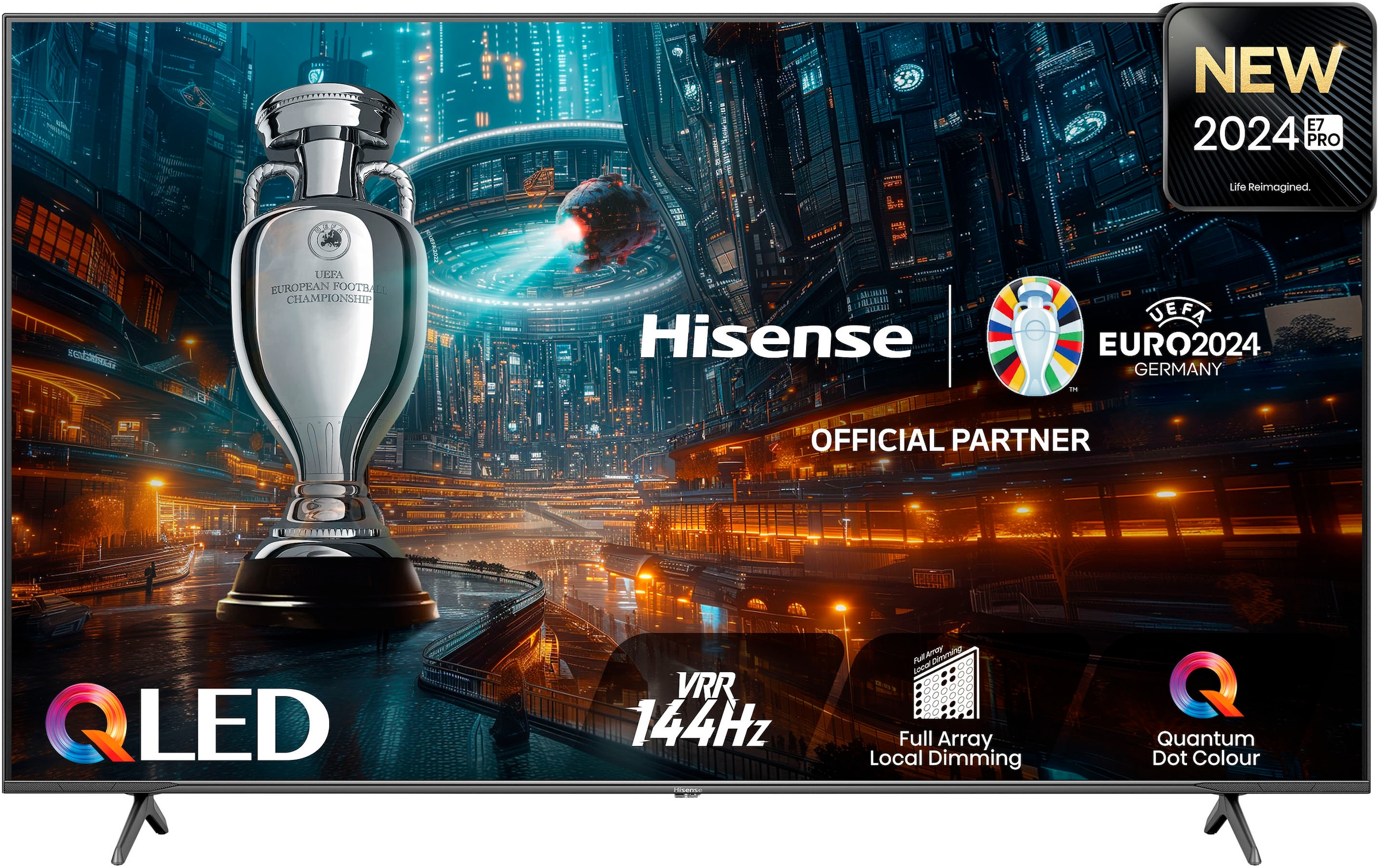 Hisense QLED-Fernseher, 189 cm/75 Zoll, 4K Ultra HD, Smart-TV, 4K UHD, QLED