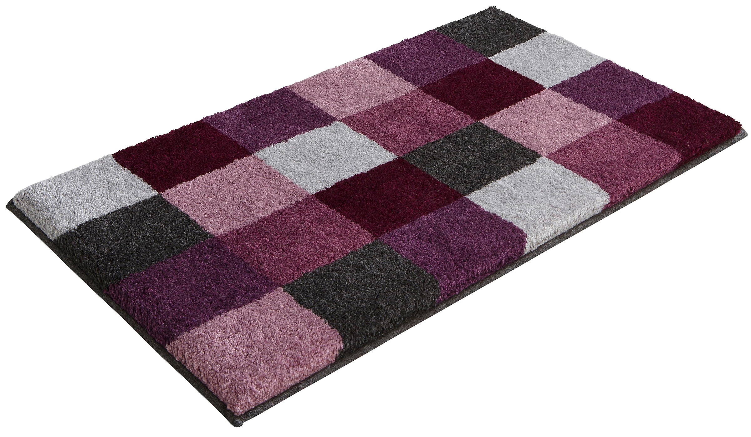 Grund Badematte »Mosaik, Badvorleger, Badezimmer Teppich, sehr weich« Höhe 20 mm rutschhemmend beschichtet fußbodenheizungsgeeignet angenehm weich, auch als 3 teiliges Set erhältlich, Made in Europe
