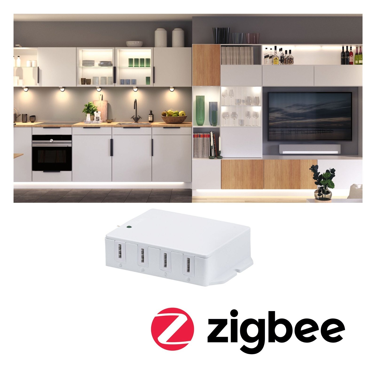 Paulmann Unterschrankleuchte »Clever Connect ZigBee Connection Box + Port 12V DC Weiß«, Tunable White