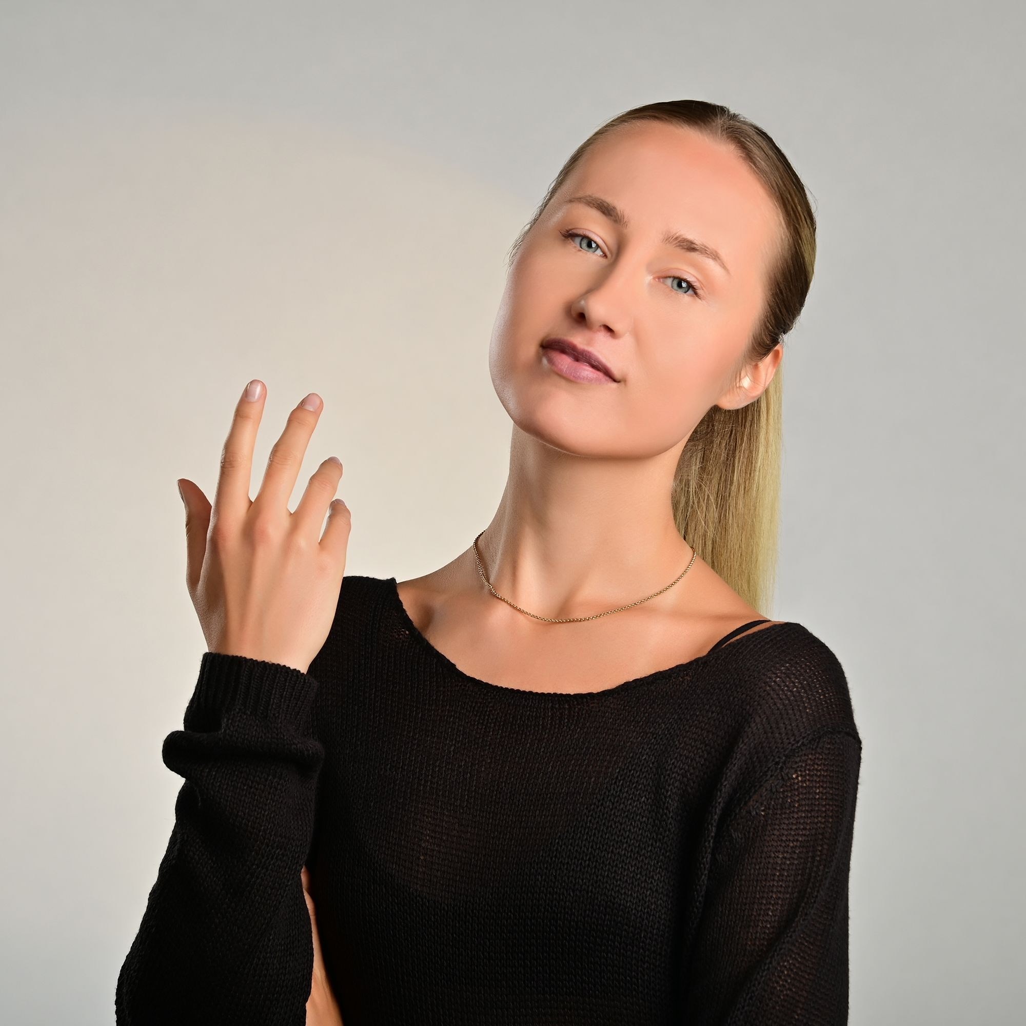 Adelia´s Gliederkette »Unisex Halskette ¿ Erbskette aus Edelstahl 80 cm«