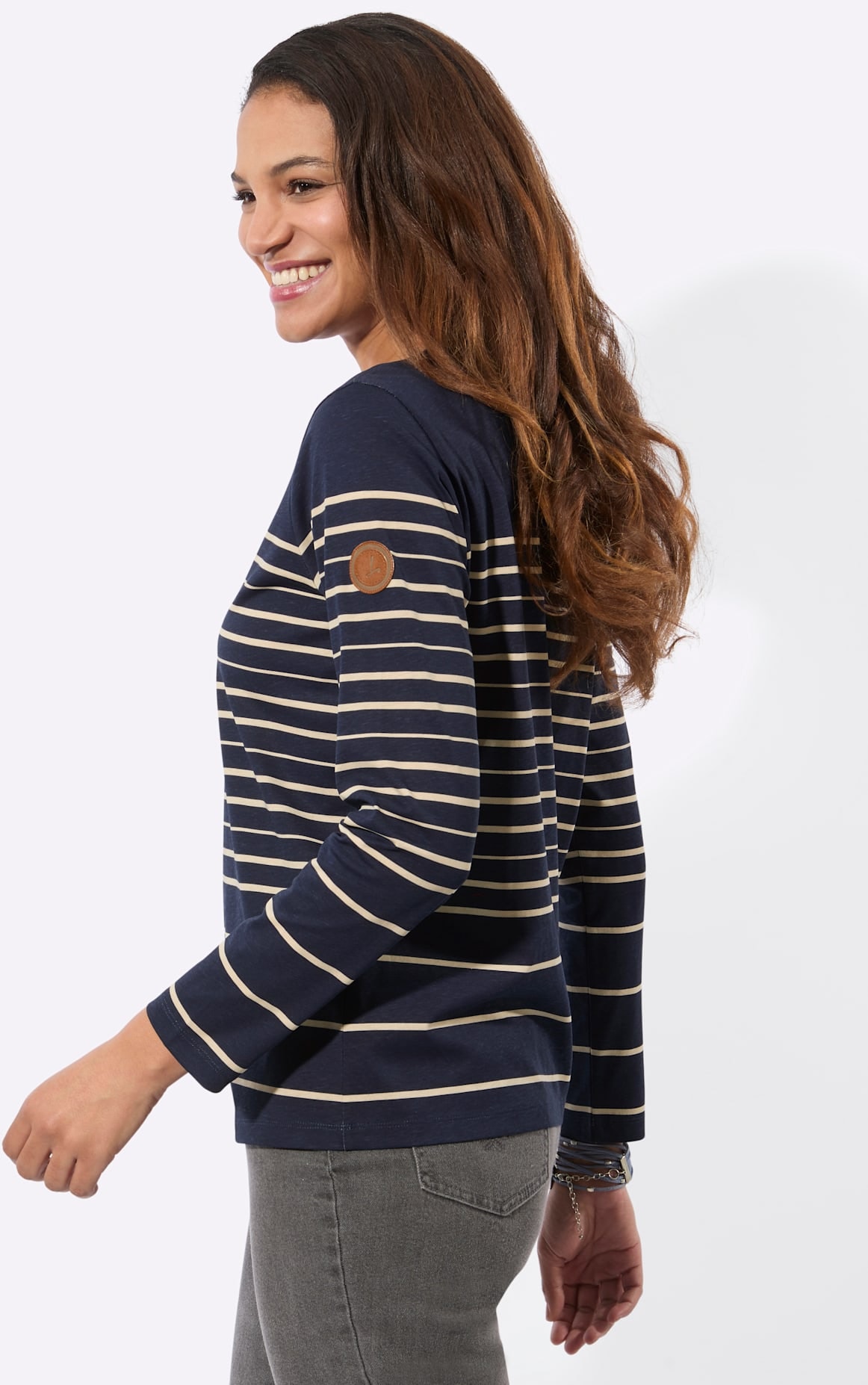 Casual Looks Langarmshirt »Ringelshirt« 1
