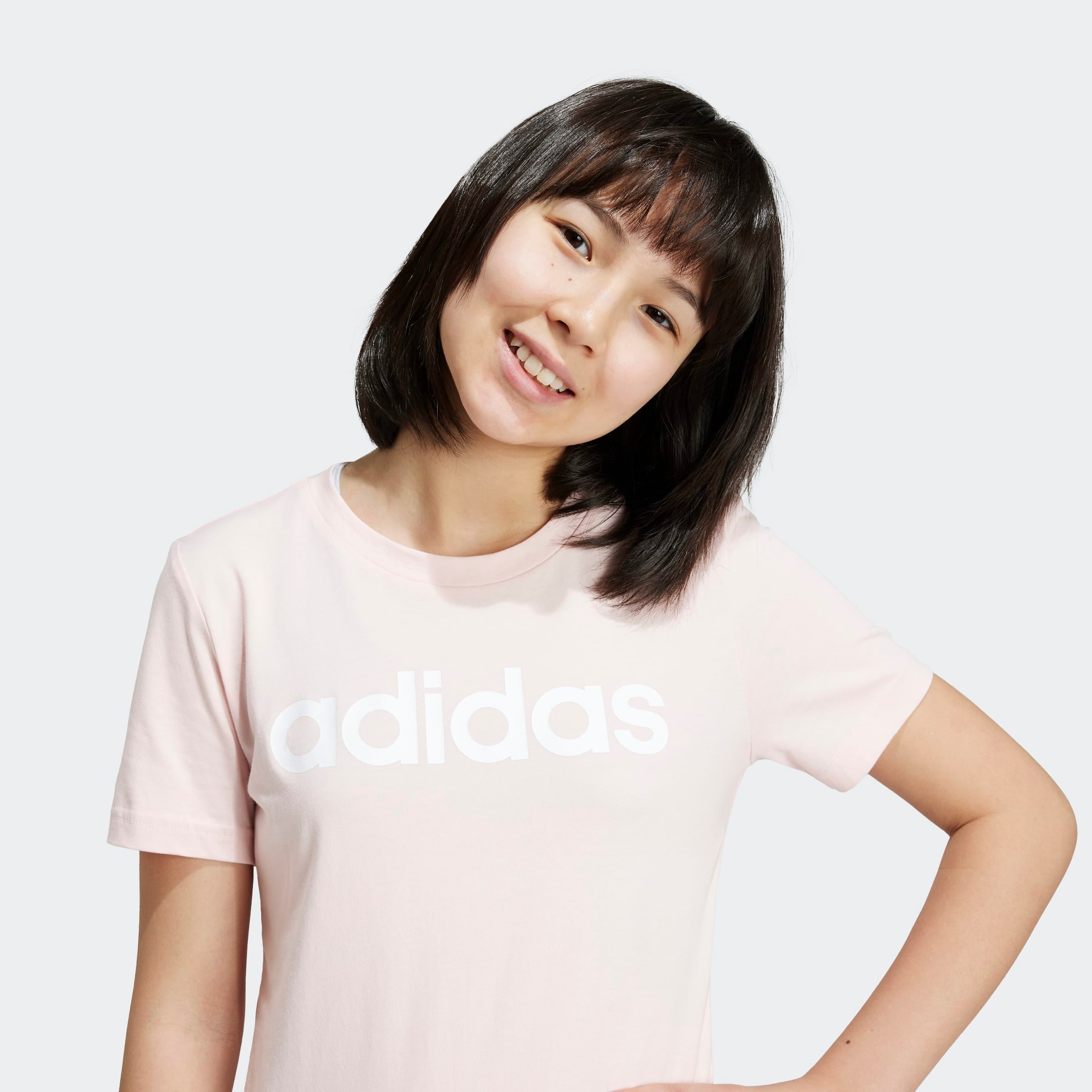 adidas Sportswear T-Shirt »ESSENTIALS LINEAR LOGO COTTON SLIM FIT«