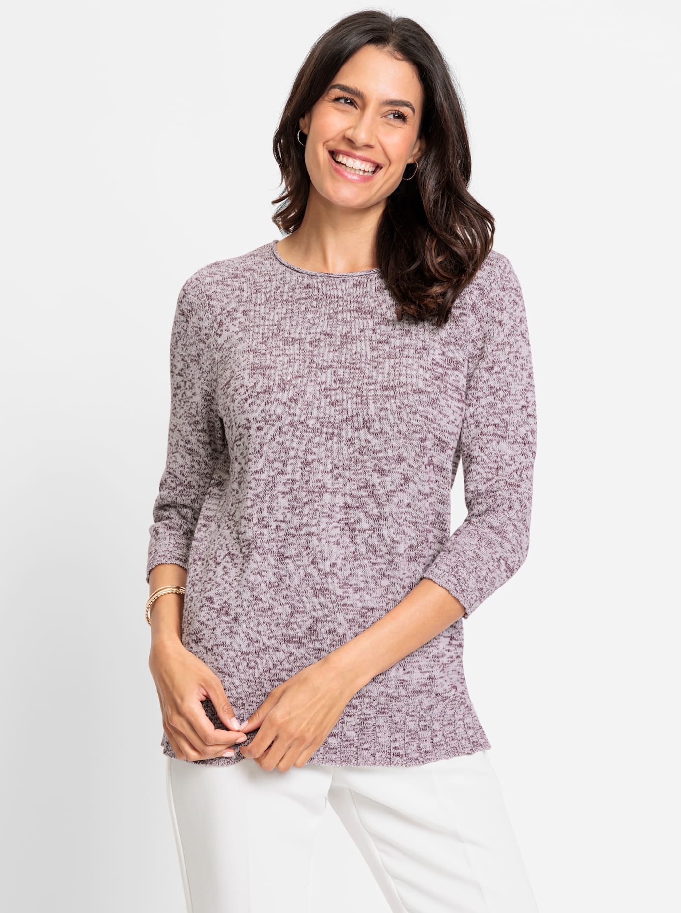 Inspirationen Strickpullover »Rundhals-Pullover«