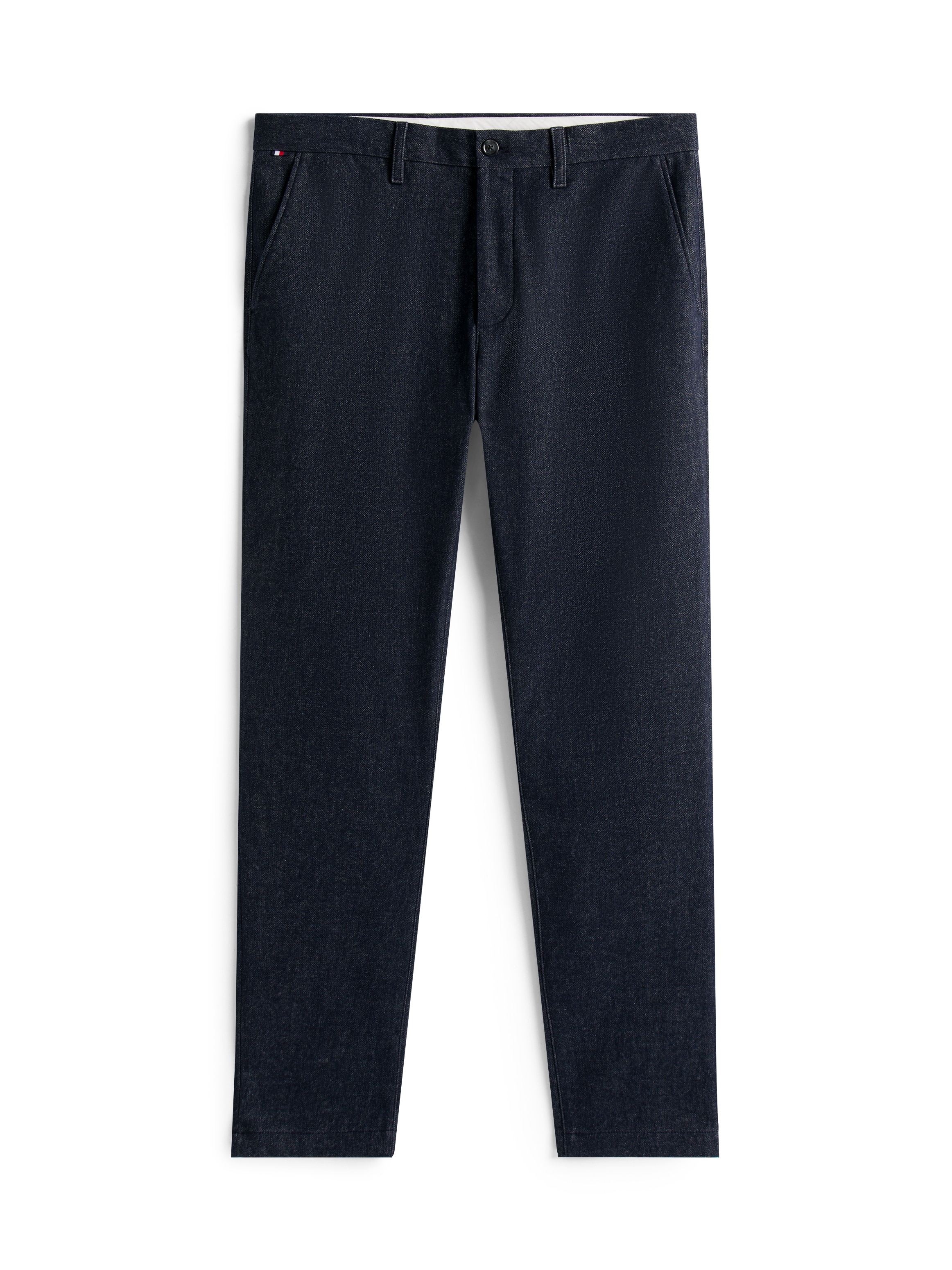 Tommy Hilfiger Chinohose »BLEECKER BRUSHED MARL«, Slim Fit, gebürstete Melangeoptik, Baumwollmischung