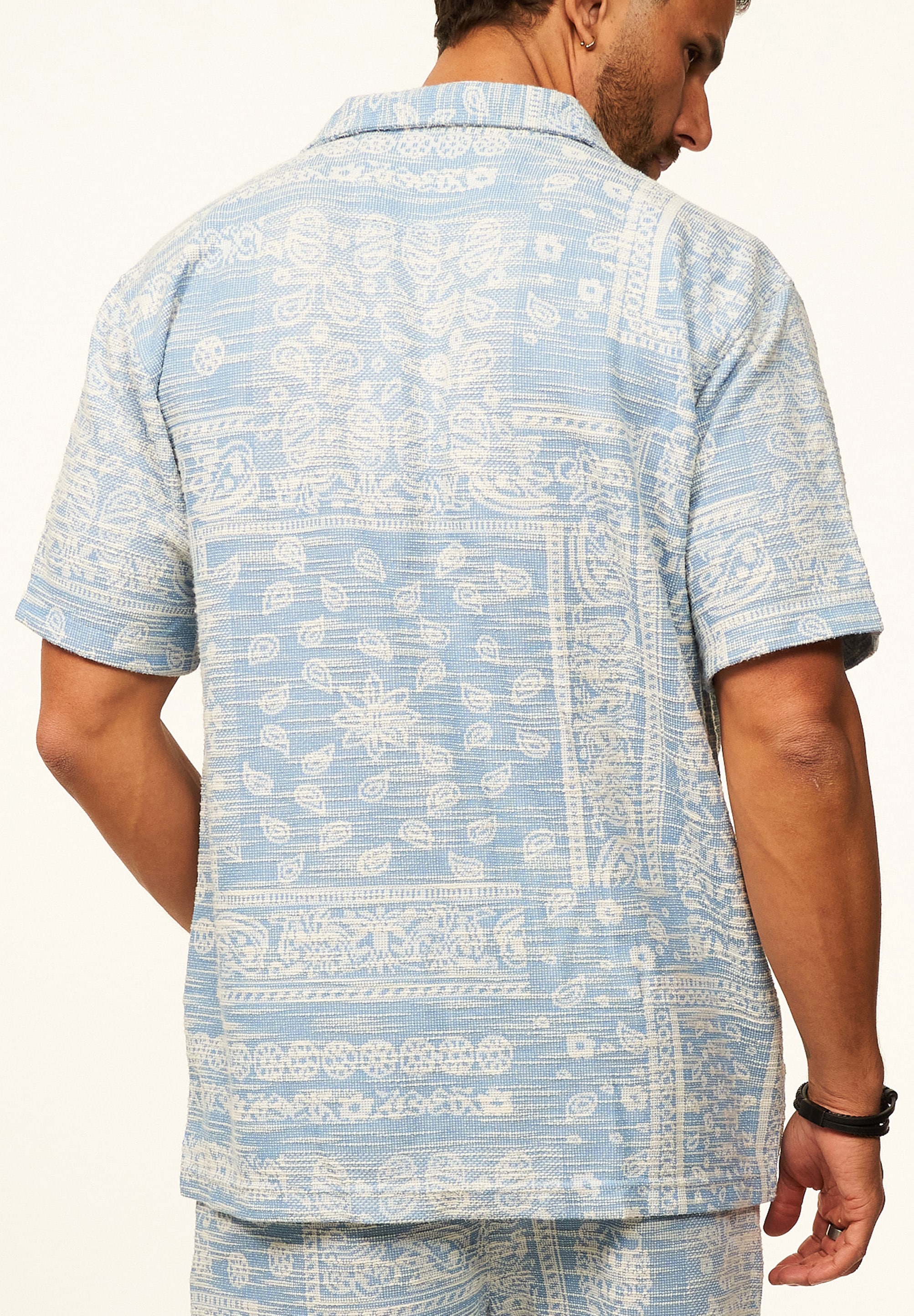 CARISMA Kurzarmhemd »gemustert als lässiges Sommerhemd - Poloshirt für Herren« Herren Strick Polohemd T-Shirt im Regular-Fit - Festival Hemd