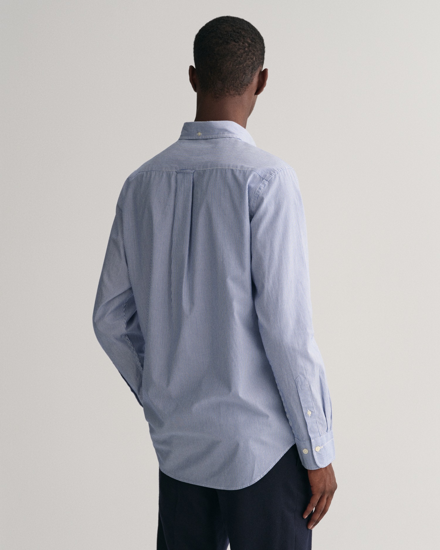 Gant Langarmhemd »REG POPLIN BANKER SHIRT«, Banker Stripe Popeline, leichte Baumwolle