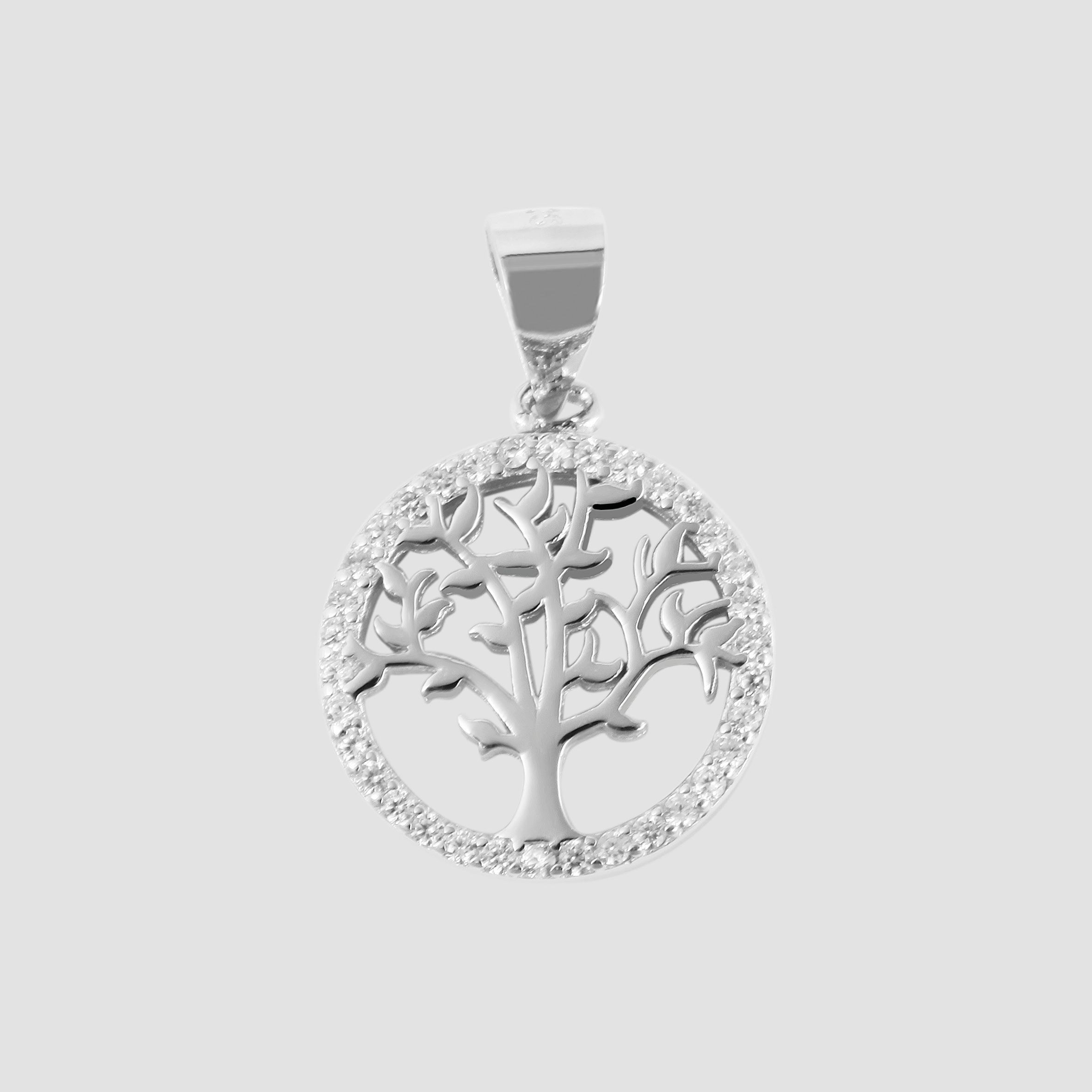 Adelia´s Kettenanhänger »Damen Anhänger ¿ Lebensbaumanhänger aus 925 Silber mit Zirkonia«