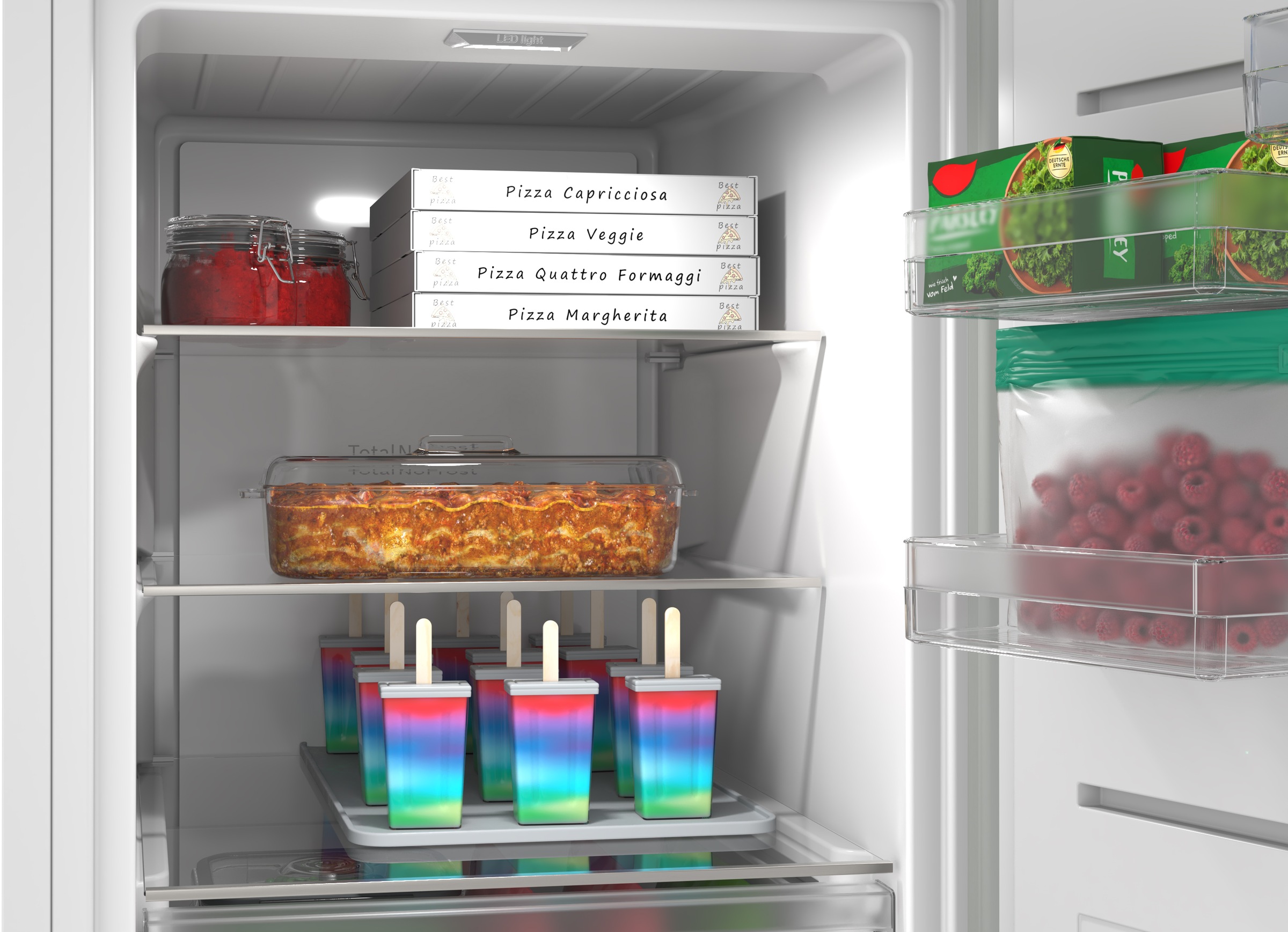 BOSCH Gefrierschrank NoFrost Serie 4 »GSN36VWCG« 186,2 cm hoch 59,5 cm breit Großzügiges XXL-Volumen & bequemes Total No Frost gegen Vereisung