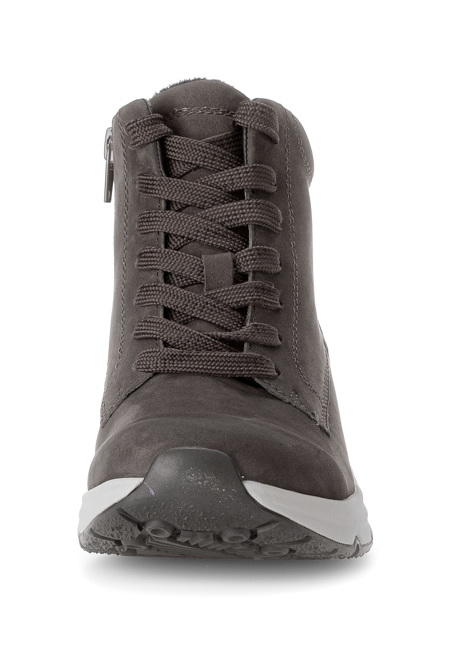 Gabor Rollingsoft Schnürboots, Keilabsatz, Freitzeitschuh, High-Top-Sneaker, Label an der Ferse