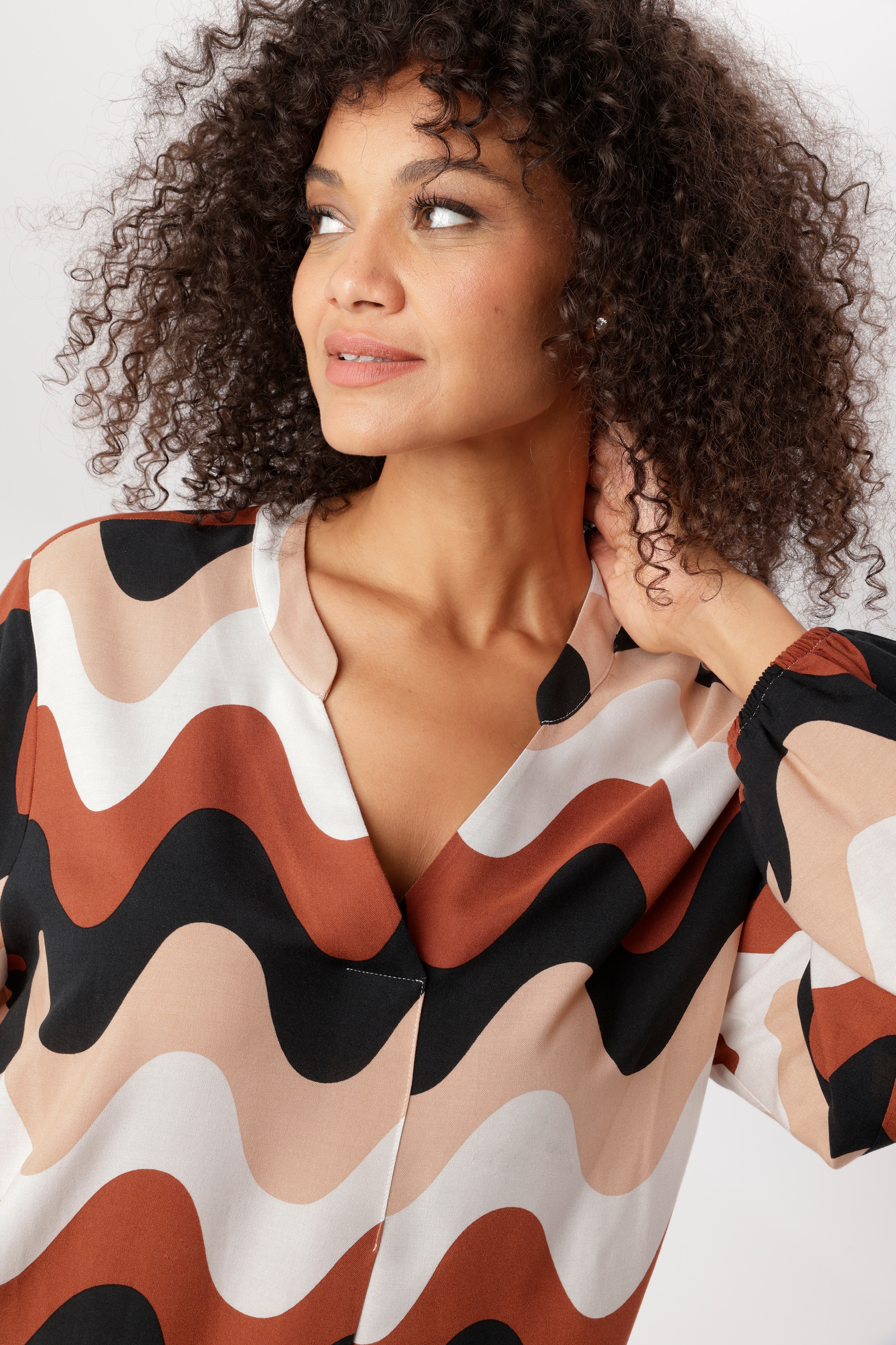 Aniston PLUS Schlupfbluse in tollem Retroprint - NEUE KOLLEKTION