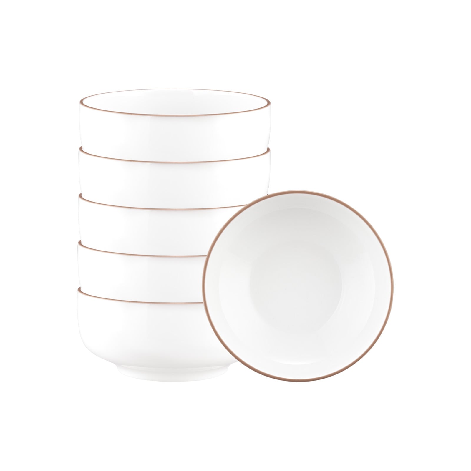 Seltmann Weiden Schale »Müslischalen Sento Home Pure Lines ø 15,4 cm 6er Set« 6 Stk. aus Porzellan Spülmaschinengeeignet, Mikrowellengeeignet, Ofenfest, Salamandergeeignet, Kühlschrankgeeignet, Gefrierschrankgeeignet