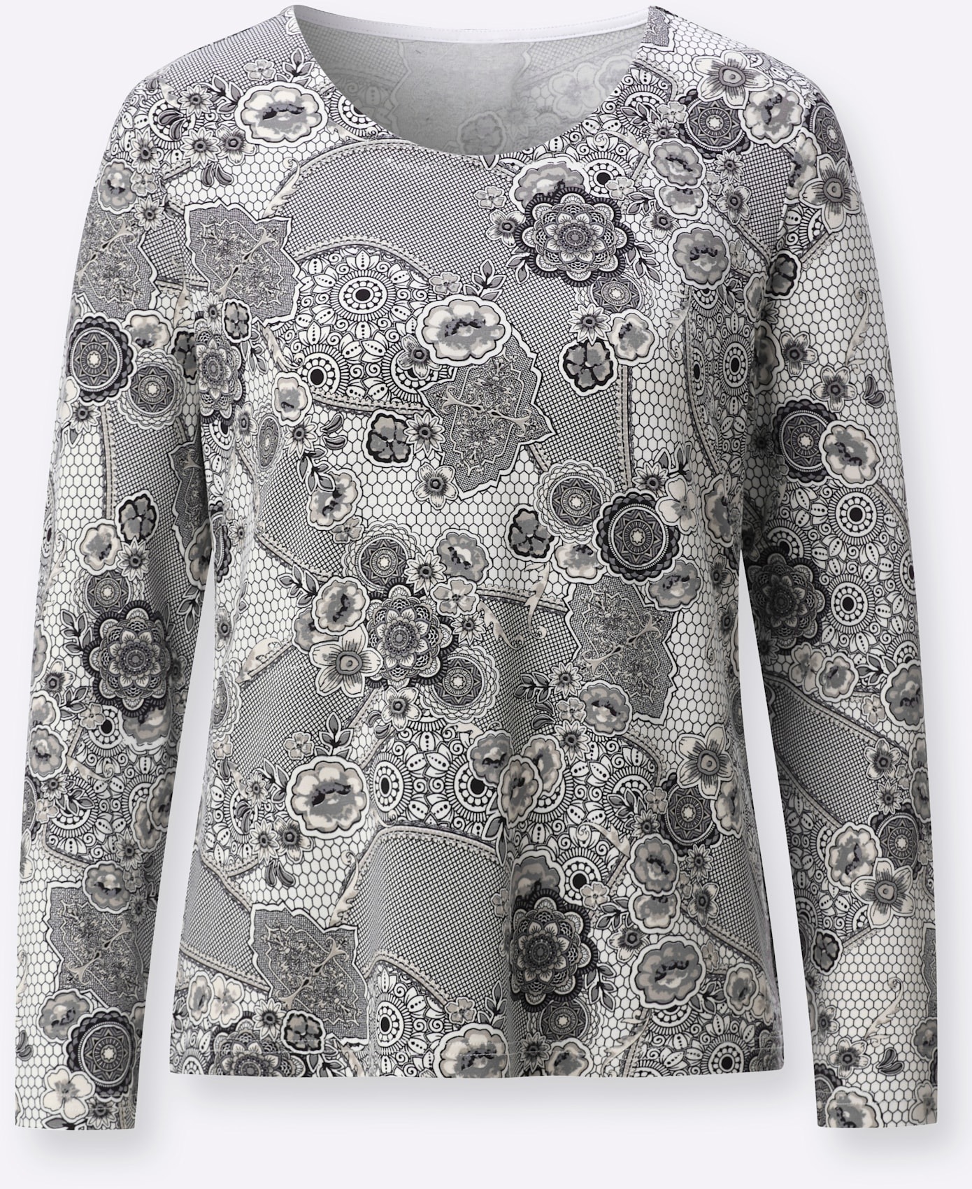 Classic Langarmshirt »Rundhals-Shirt« 1
