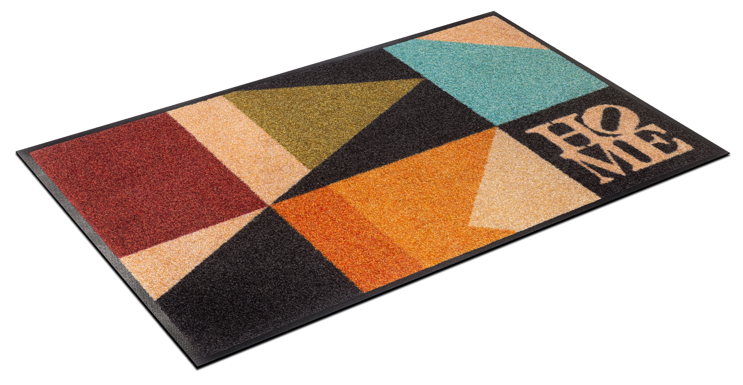 wash+dry by Kleen-Tex Fußmatte »Retro Shapes«, rechteckig, 7 mm Höhe