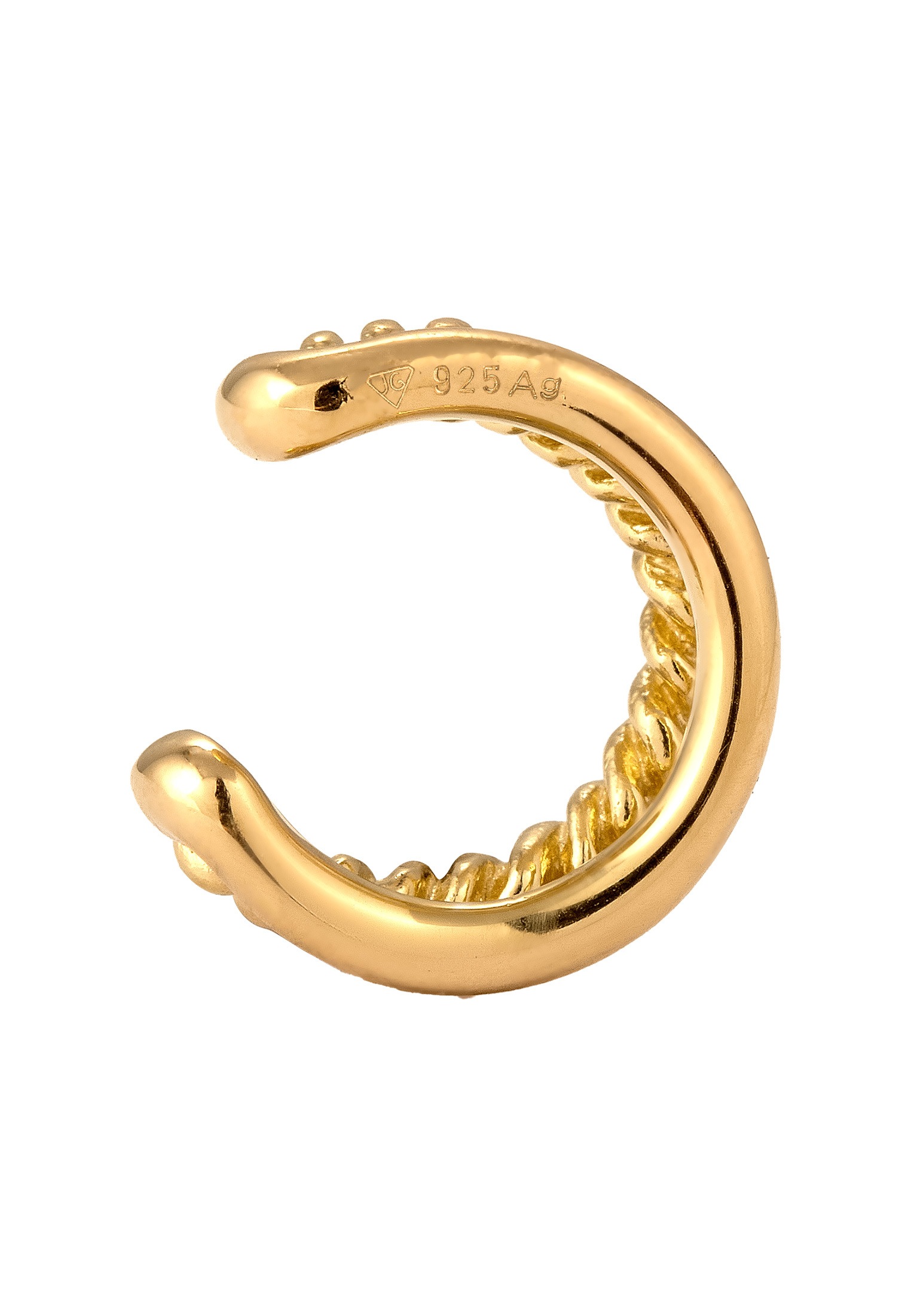 Elli Ohrklemme »Ohrringe Earcuff Single Twist Look 925 Sterling Silver«