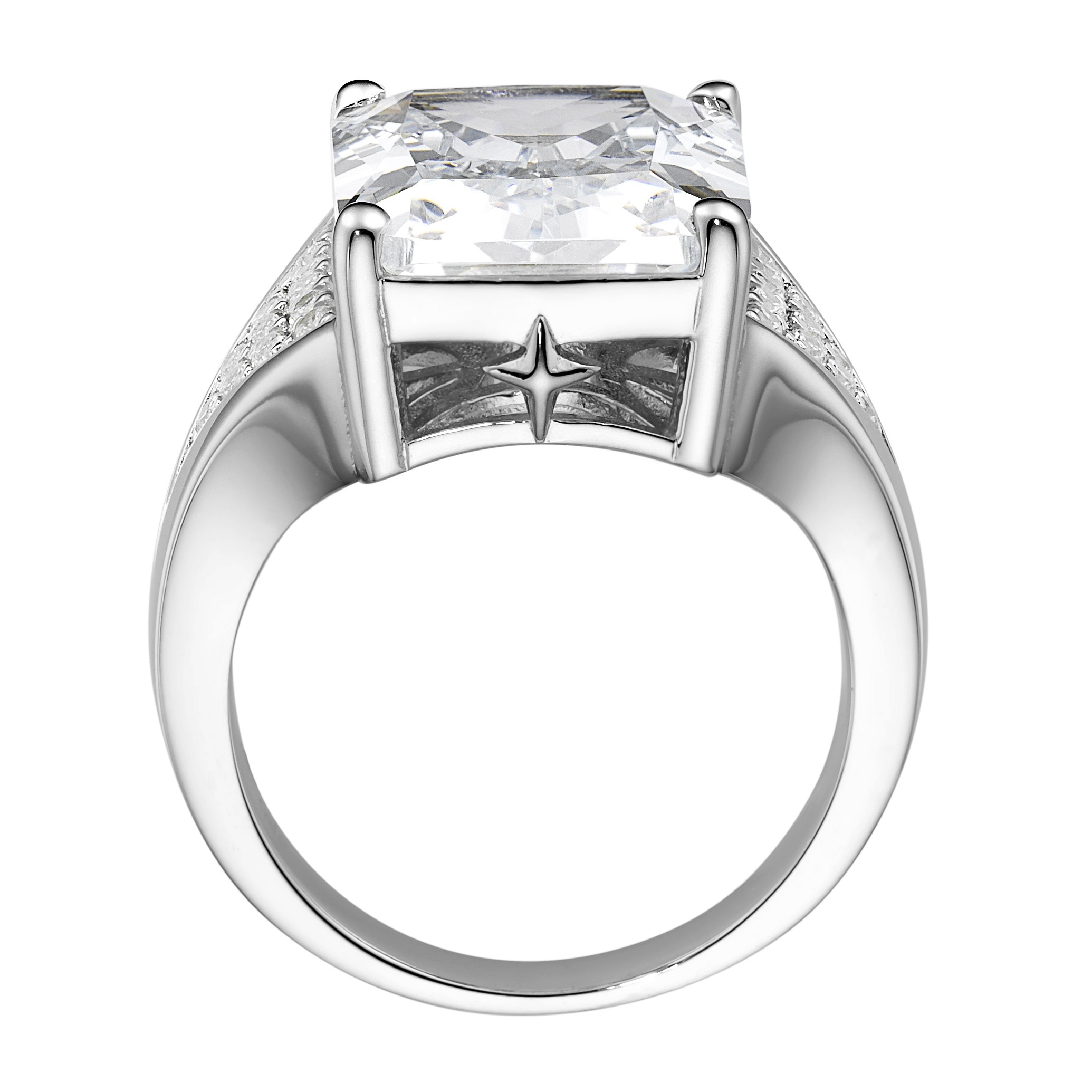 GIORGIO MARTELLO MILANO Silberring »Ring mit weißem oder schwarzem Zirkonia, Silber 925«