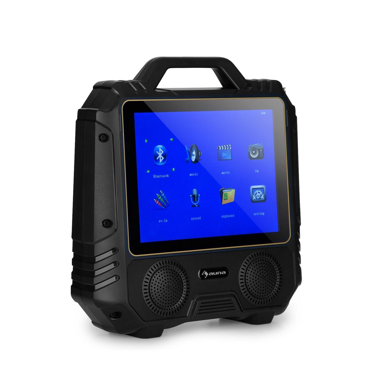 Auna Mobiler Karaoke Lautsprecher Karaokeanlage Display Mikrofon 30W »CenterStage 4«