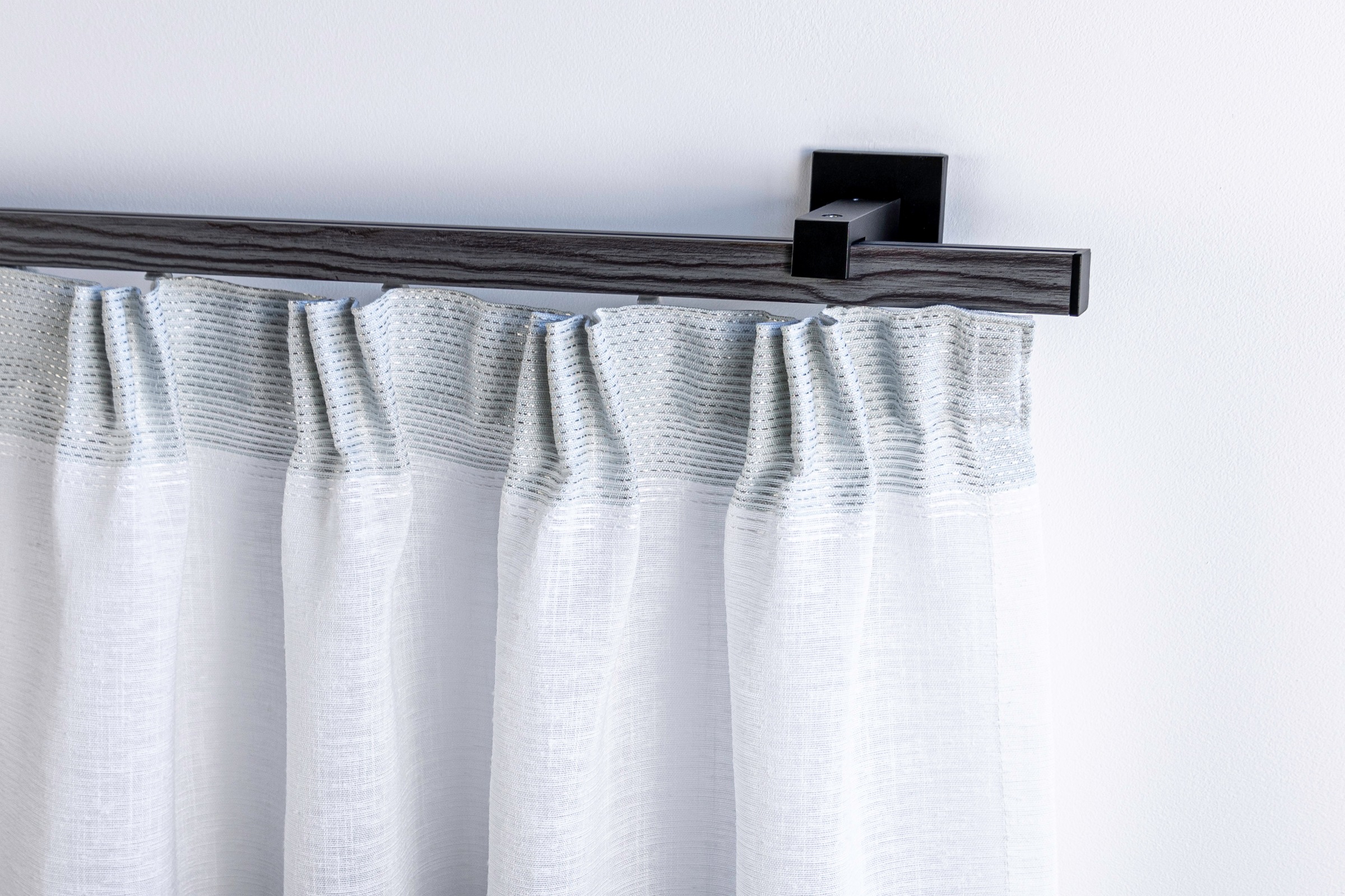 GARESA Gardinenstange »Finn Wandmontage« 1 läufig-läufig Wunschmaßlänge Innenlaufprofil, Wandmontage