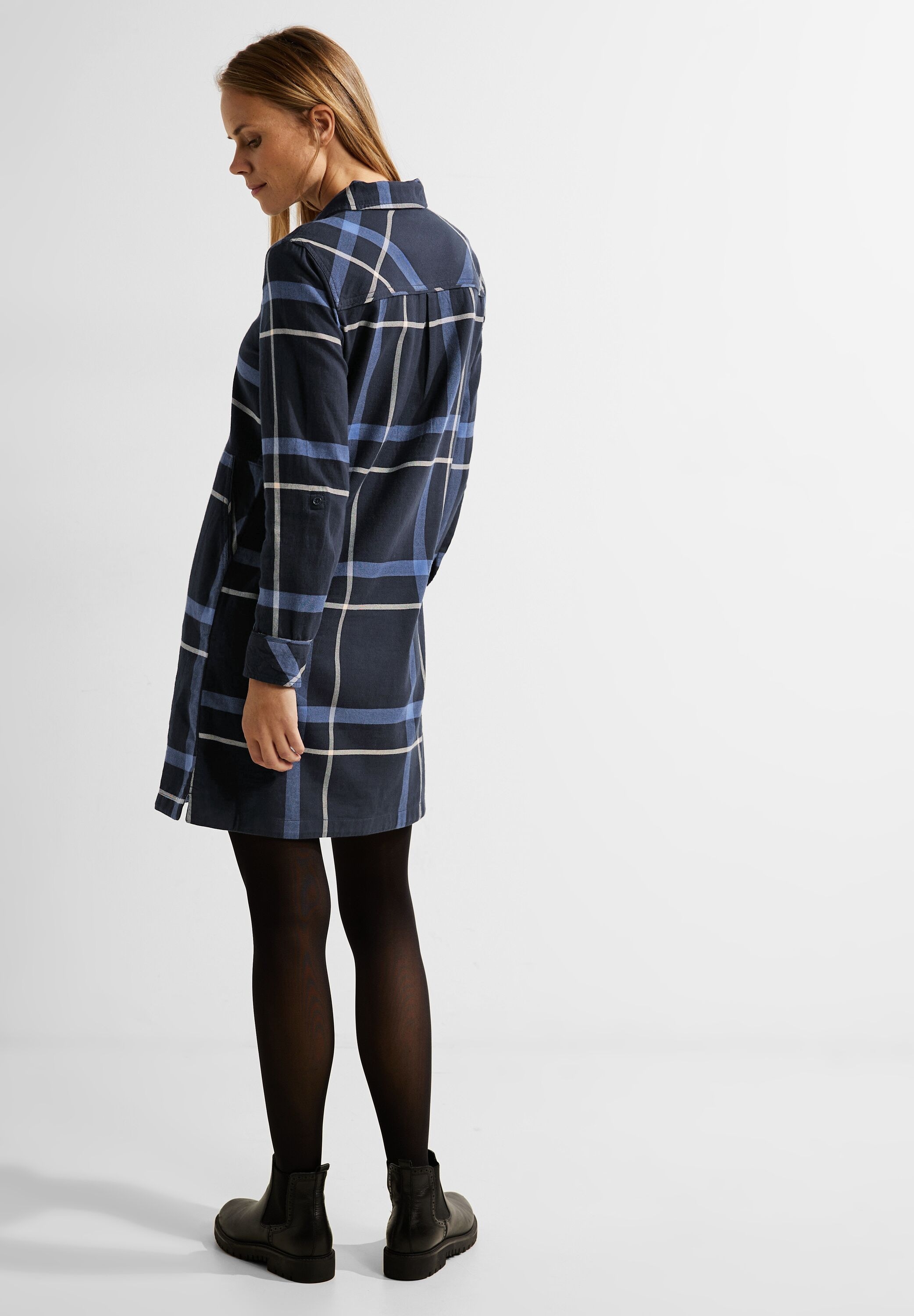 Dress« »Flannel Blusenkleid Online kaufen Cecil im Shop Check OTTO