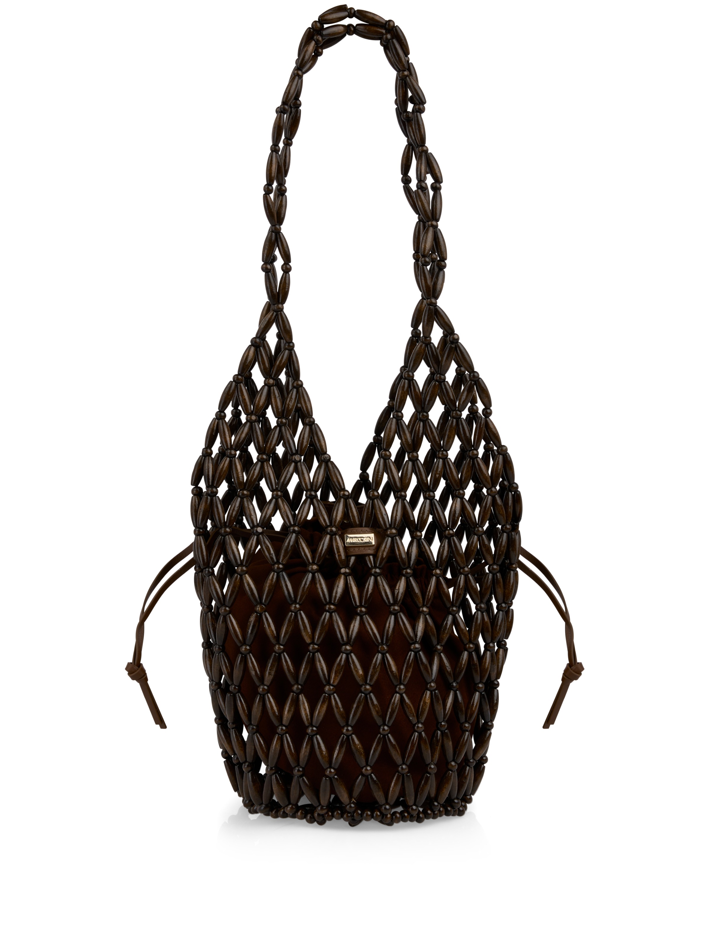 Marc Cain Schultertasche »Collections« Damen Umhängetasche, Beuteltasche in sommerlichem Look