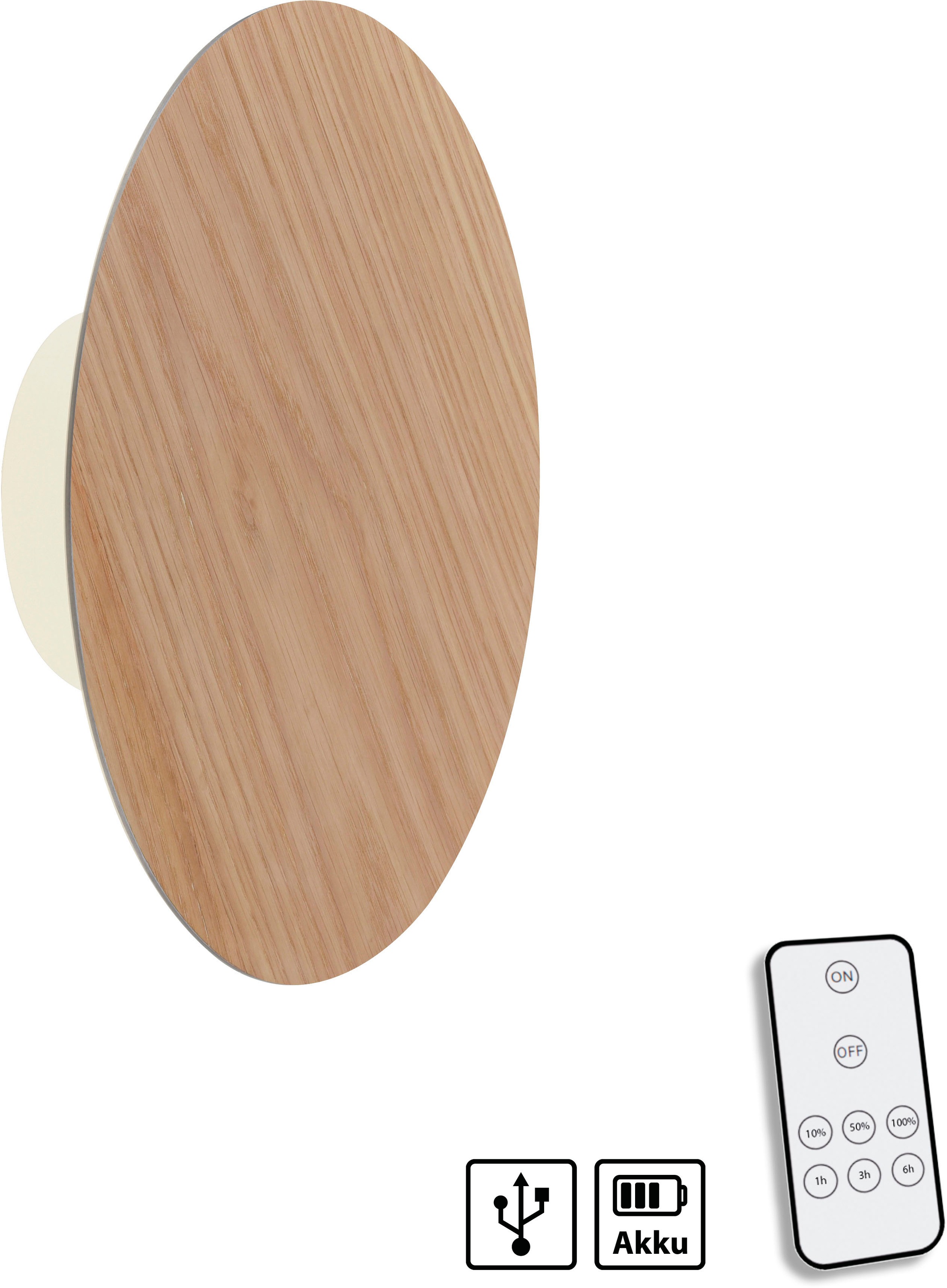 Paul Neuhaus Wandleuchte »AKKU PUNTU«, 1 flammig, Leuchtmittel LED-Board | LED fest integriert