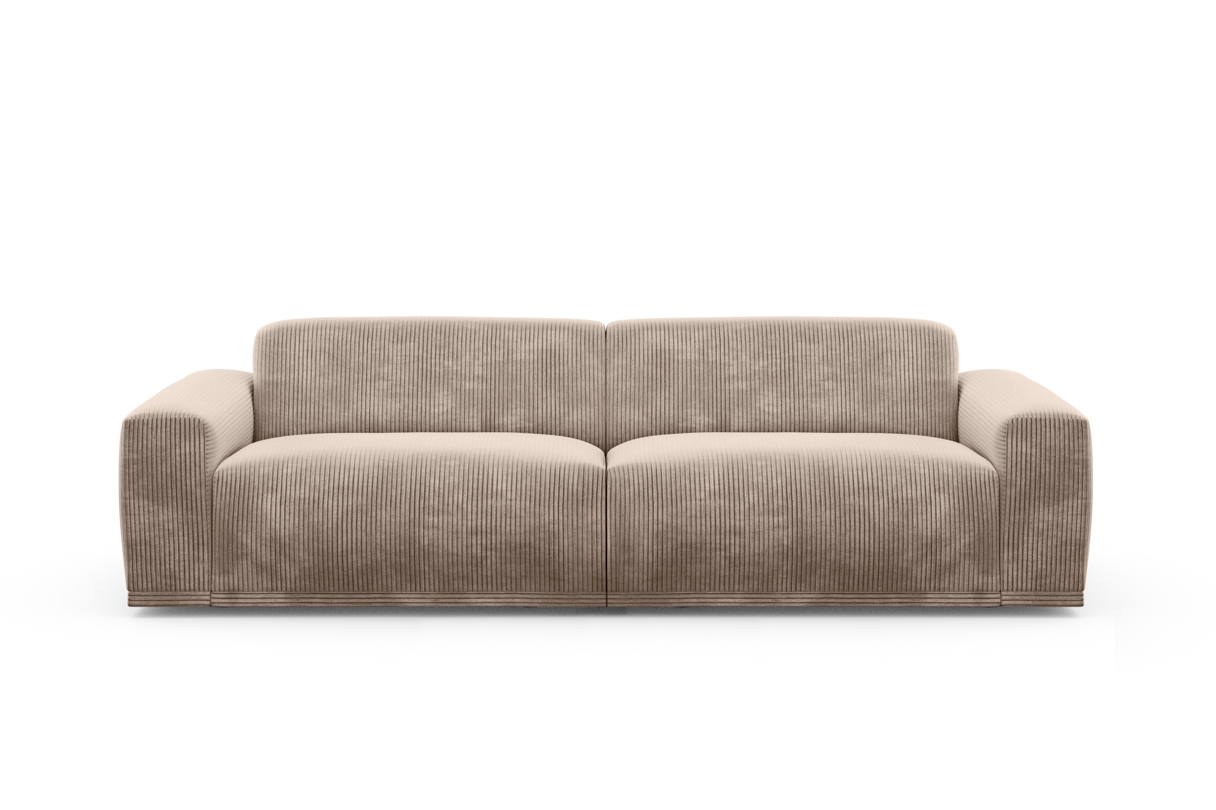 TRENDMANUFAKTUR Big-Sofa »Braga, mit hochwertigem Kaltschaum, Megasofa, in Cord erhältlich«, modernes Big-Sofa, Couch mit hohem Sitzkomfort, 254/72/107 cm (B/H/T)