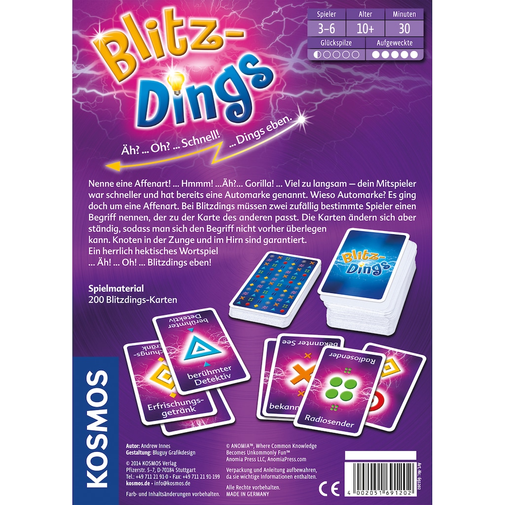 Kosmos Spiel »Blitzdings«