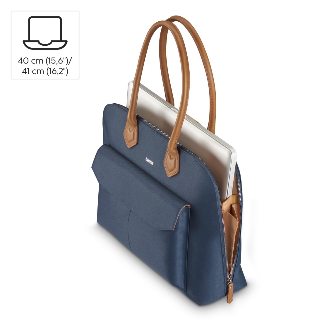 Hama Laptoptasche »Laptoptasche für 15,6-16,2“ (Recycling Henkeltasche aus Kunstleder)«