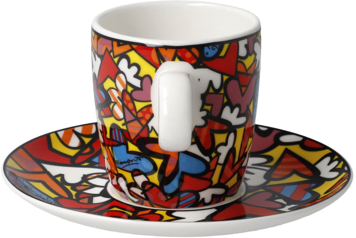 Goebel Espressotasse »Britto«, Pop Art, Romero Britto - All We Need is Love