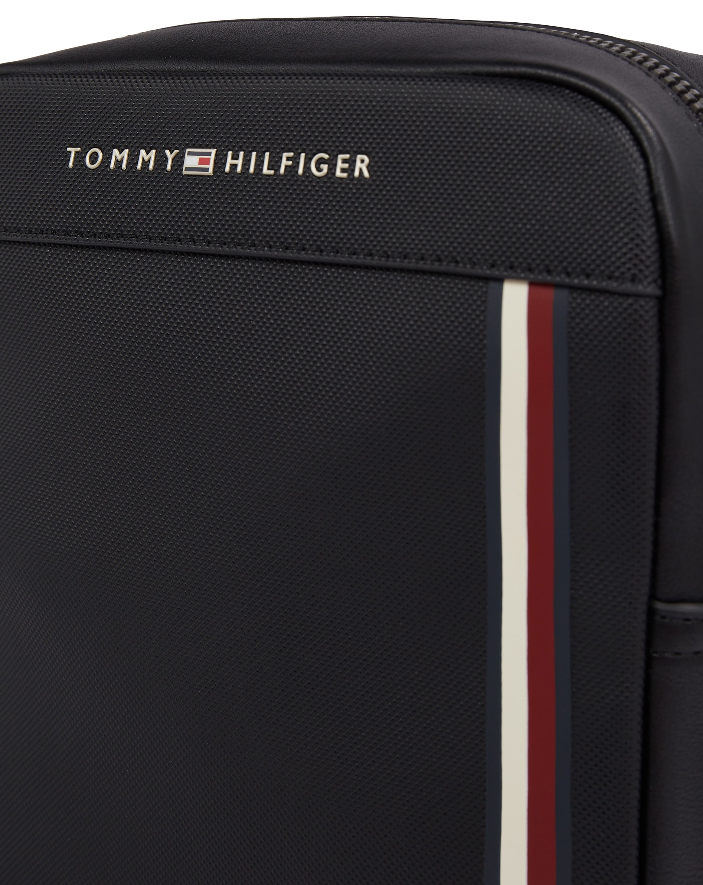 Tommy Hilfiger Mini Bag »TH PIQUE PU MINI REPORTER«, Herrenschultertasche Tasche Herren Umhängetasche
