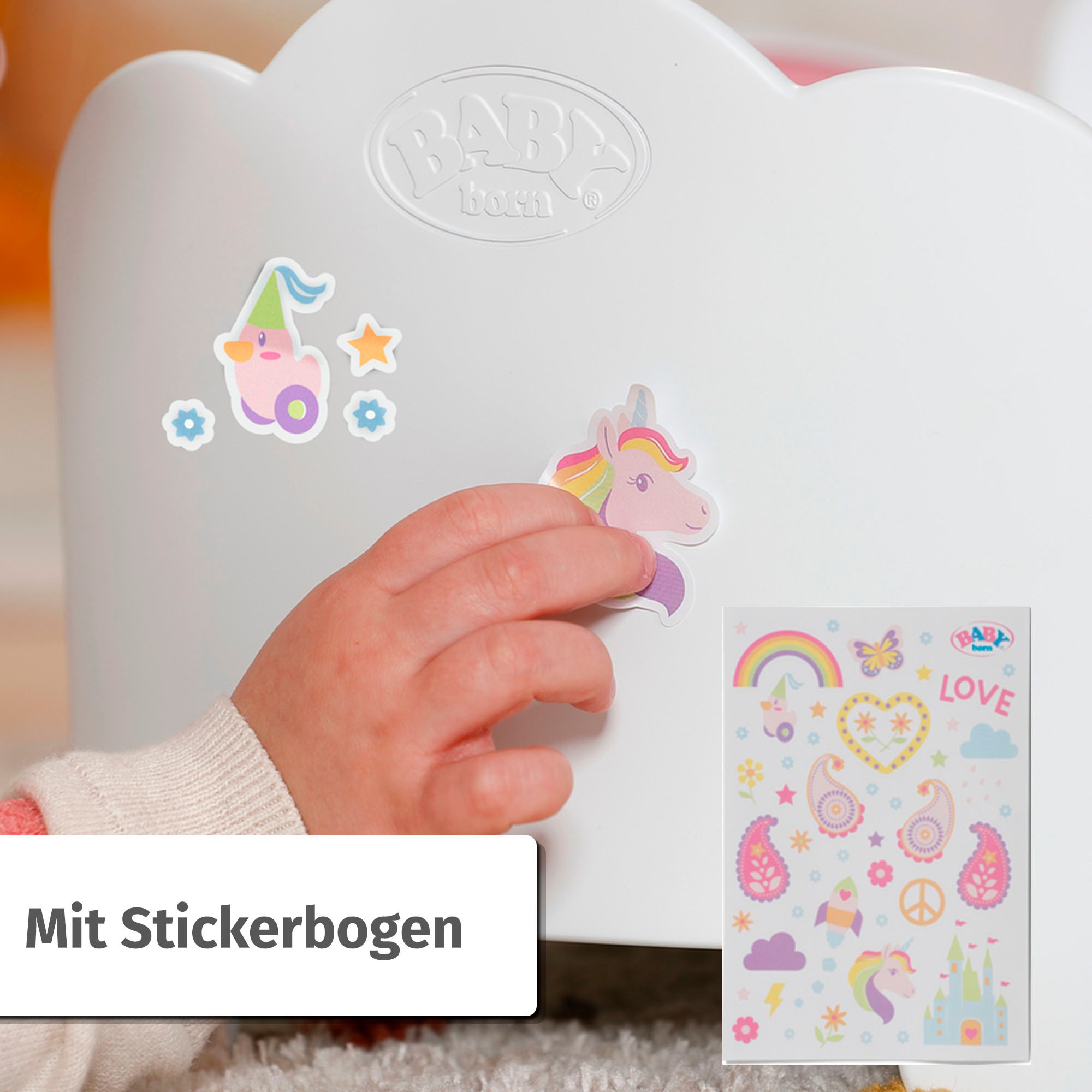 Baby Born Puppenbett »Regenbogen«, mit Licht- und Soundeffekt