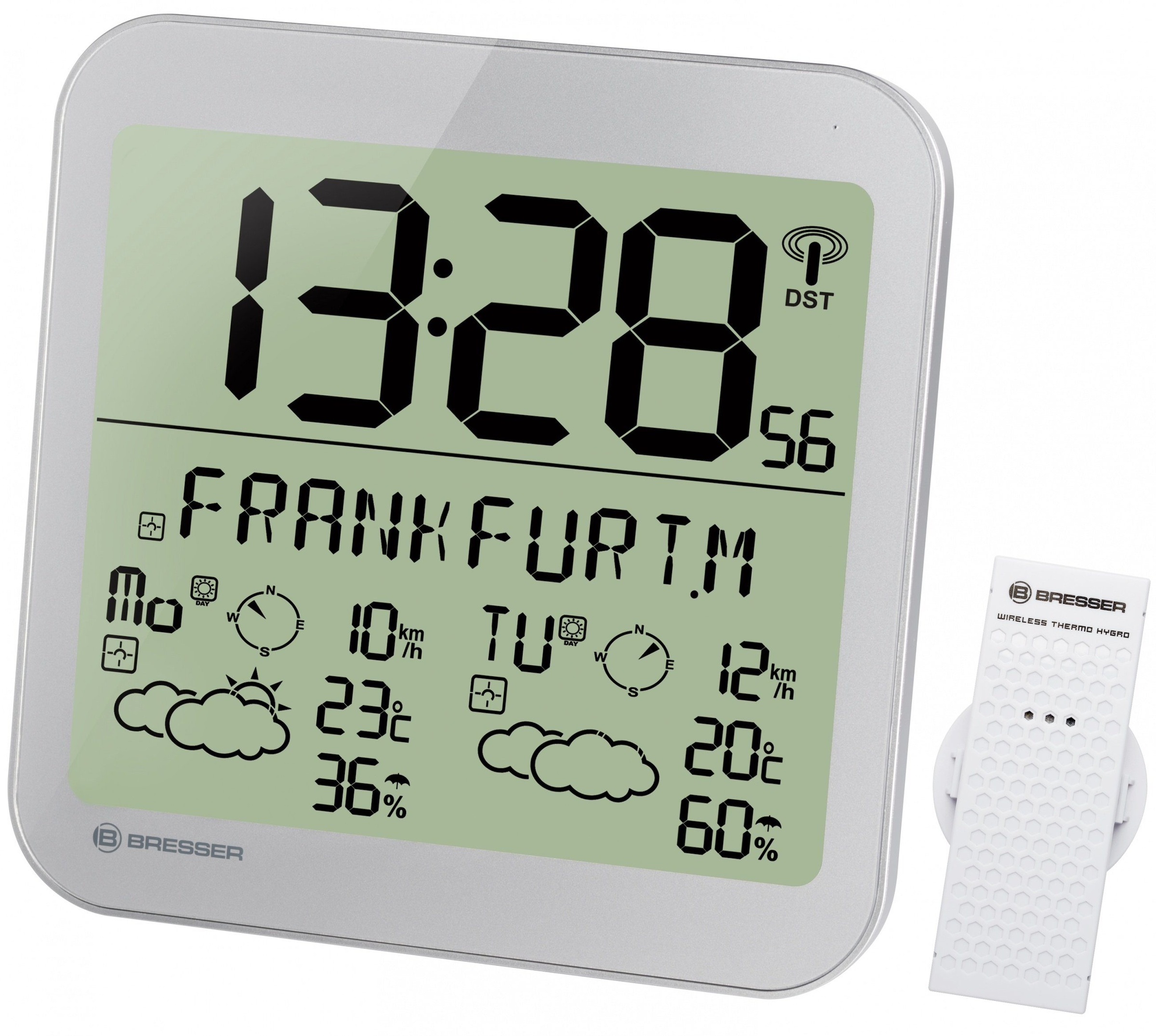 Wetterstation »MyTime Meteotime LCD Wetter-Wanduhr«