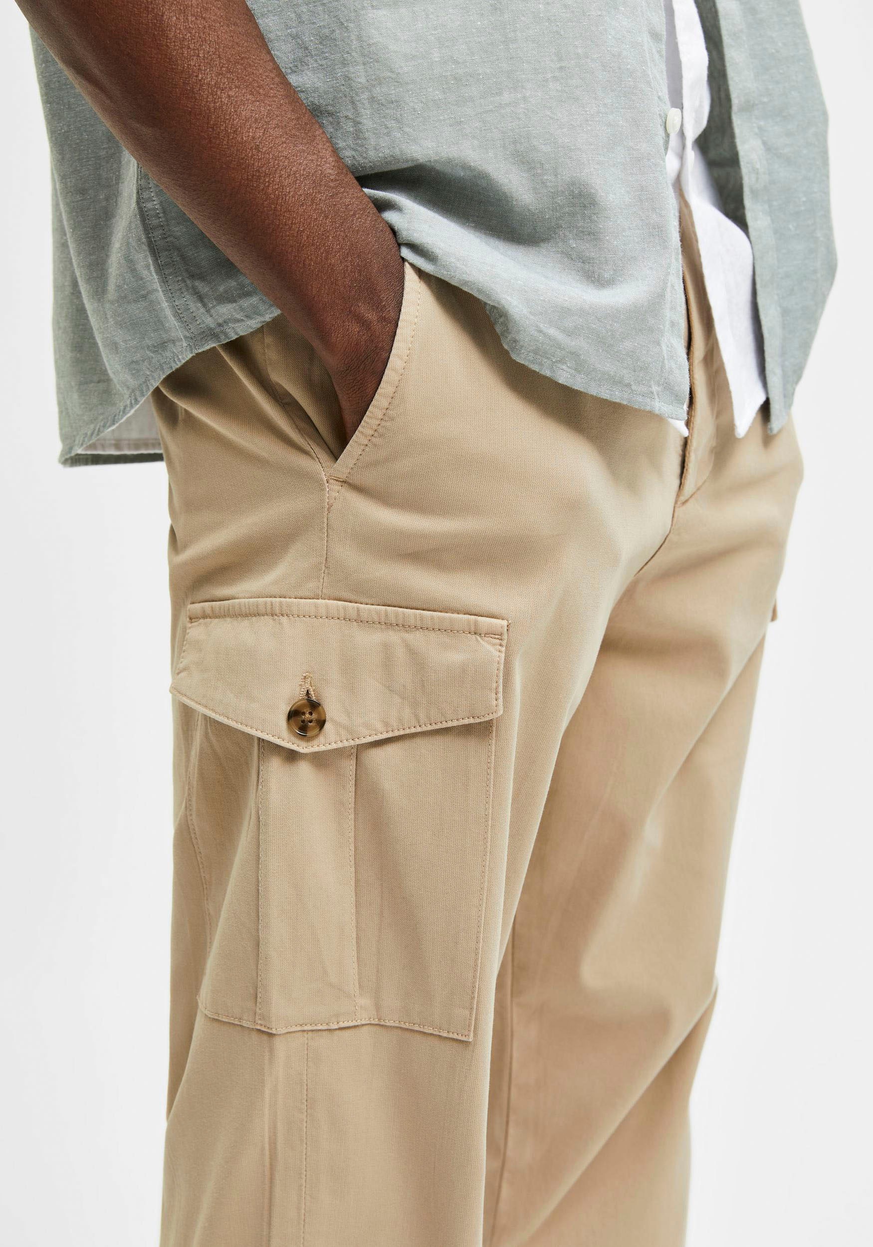 SELECTED HOMME Cargohose »SLHSLIMTAPERED-WICK 172 CARGO W NOOS«