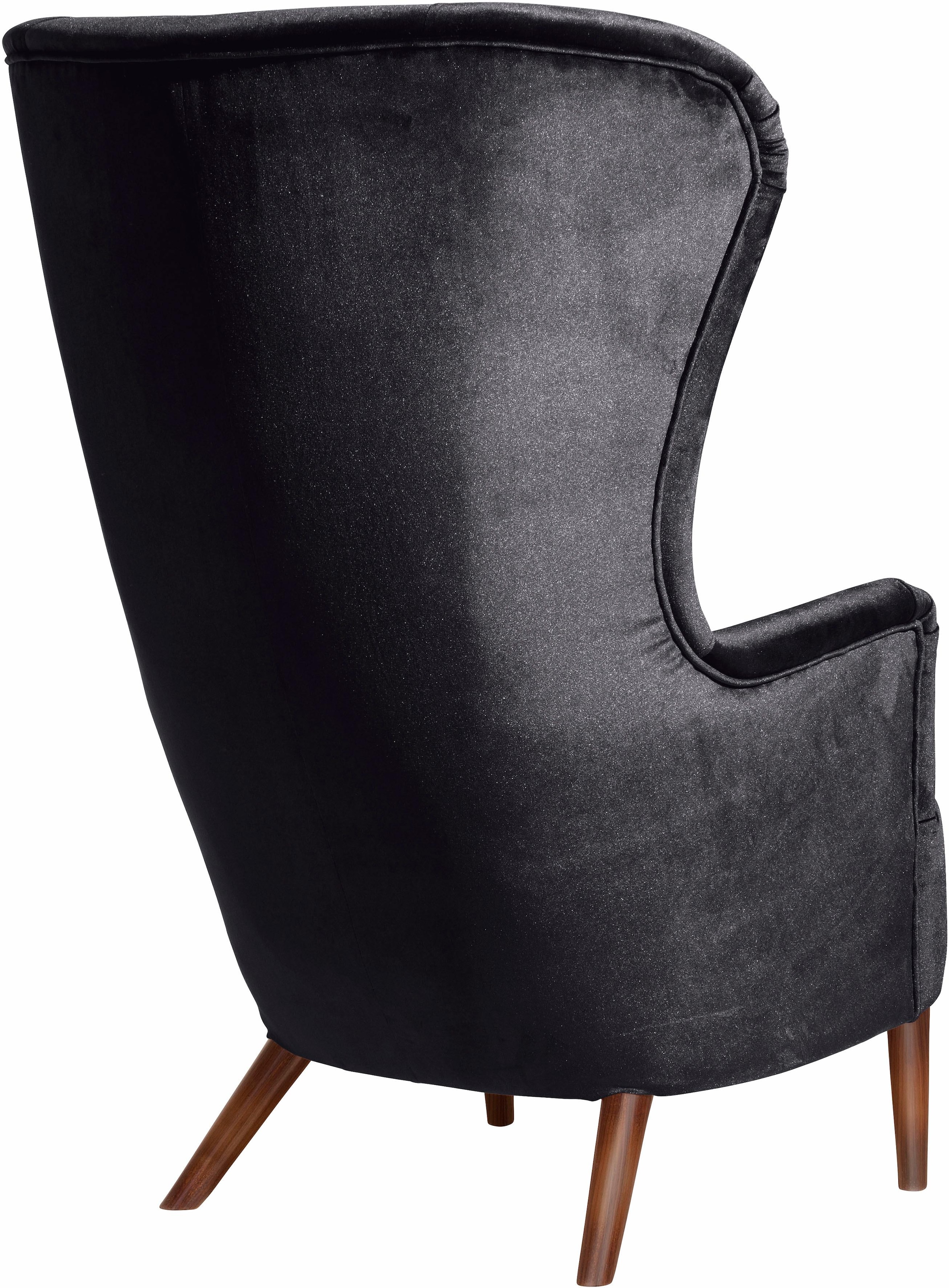 Max Winzer® Sessel »Lianns, Hochlehnsessel, Ohrensessel«, im Retrostil, mit Knopfheftung, Hochlehner