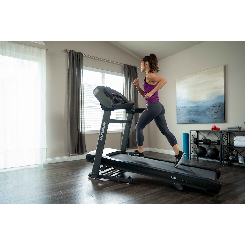 Horizon Fitness Laufband »T202«, mit integriertem Ventilator und Lauffläche von 152/51 cm