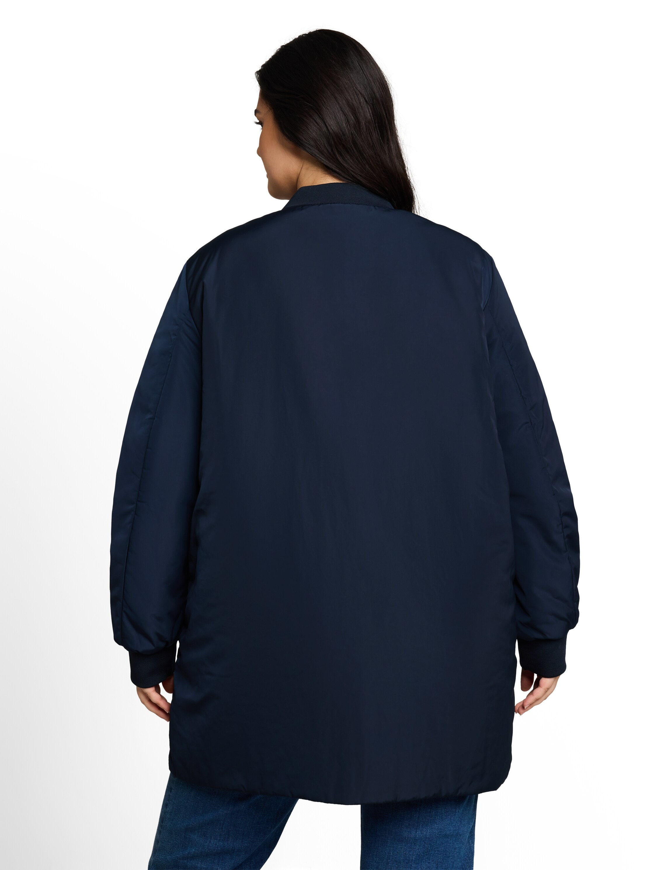 TOM TAILOR PLUS Langmantel im Blouson-Stil / Große Größen