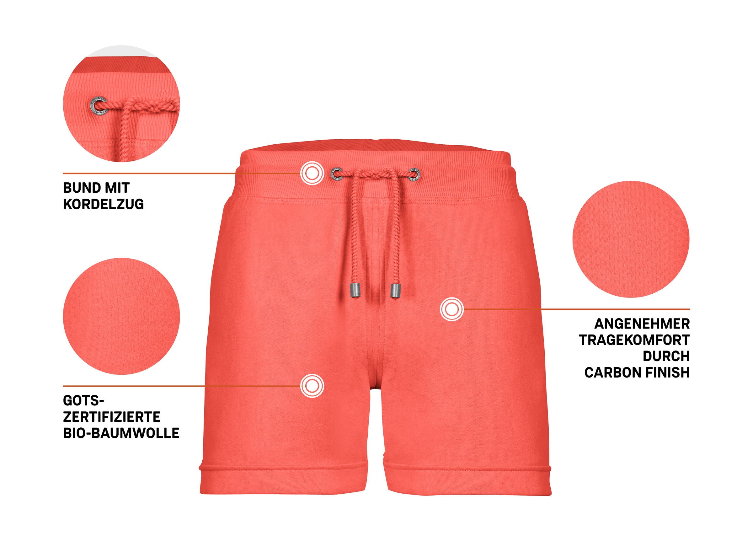 G.I.G.A. DX by killtec Shorts »GS 29 WMN SHRTS GOTS«  GOTS Bio-Baumwolle, Carbon-Finish, elastischer Bund, Kordelzug