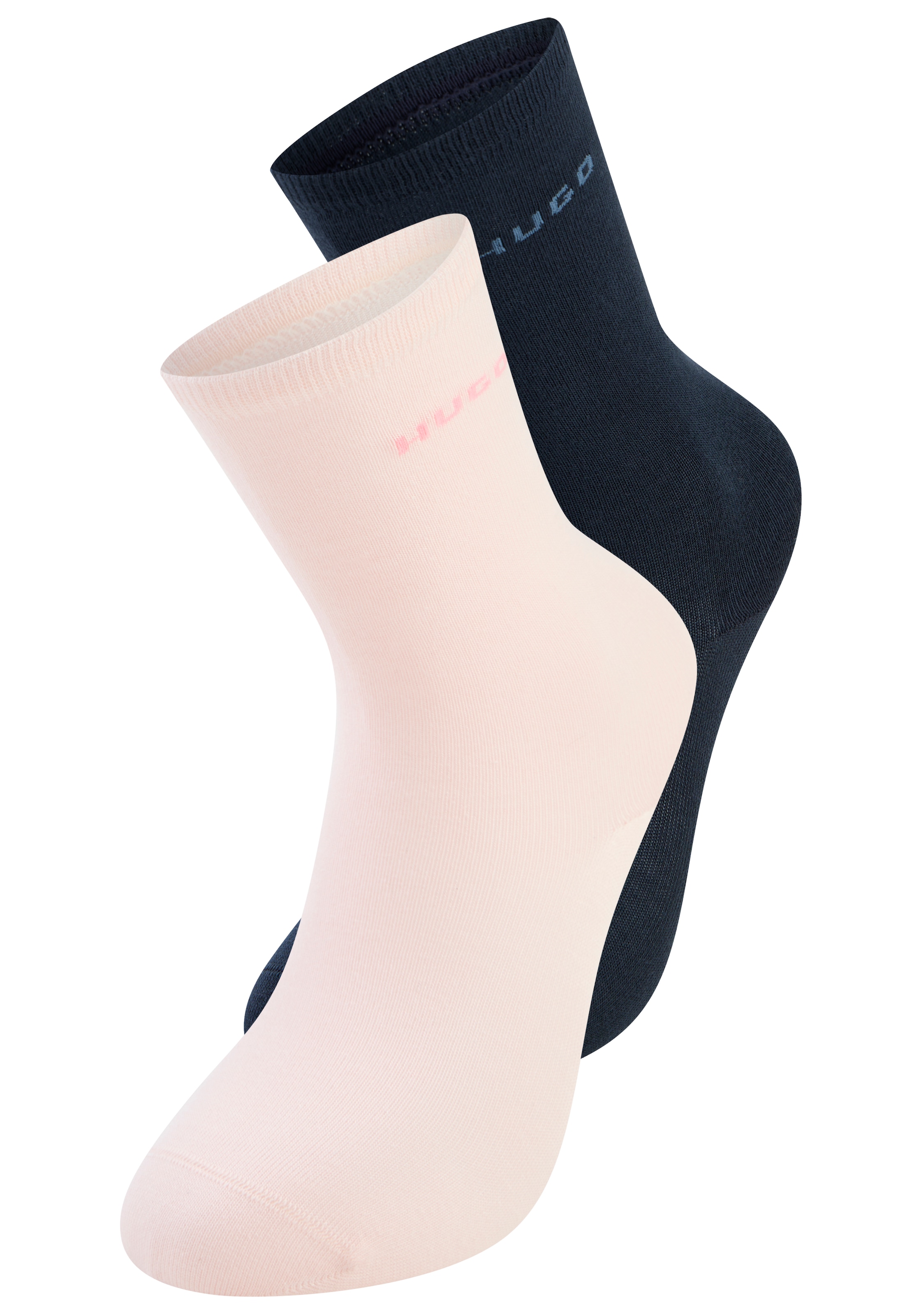 HUGO Underwear Socken »RS UNI LOGO« 2 Paar tlg. mittelhoh, aus Baumwoll-Mix mit Logos