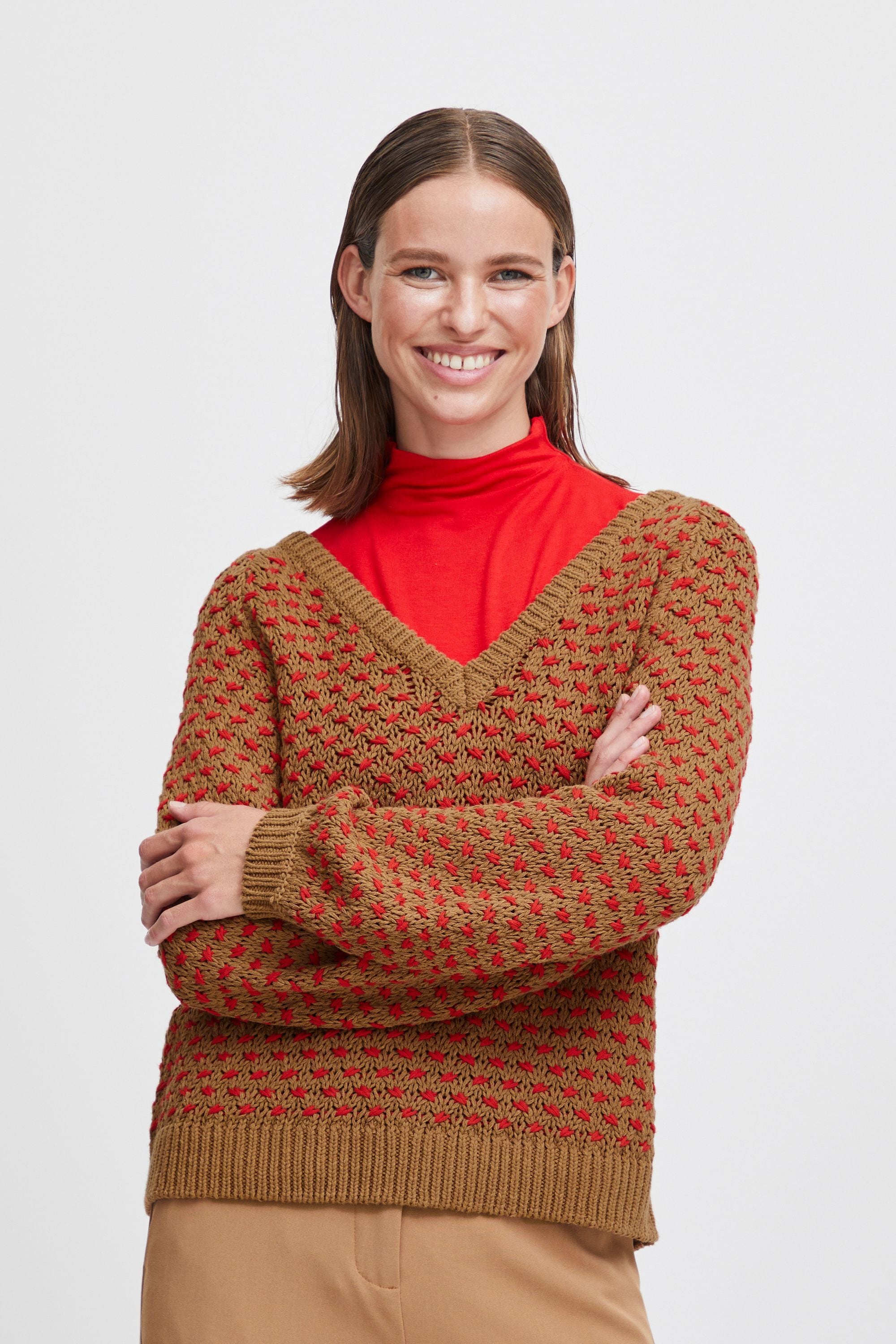b.young Strickfleece-Pullover »Strickpullover BYOlena«
