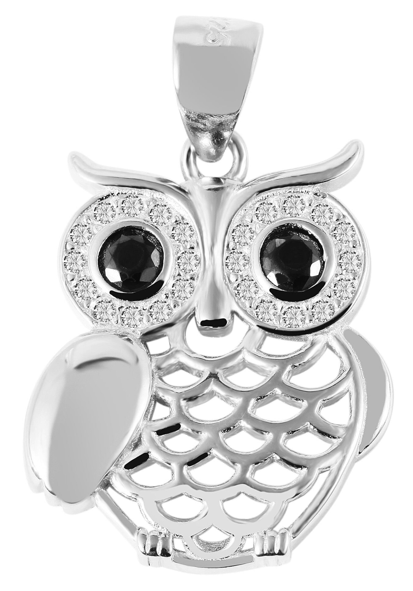 AKZENT Kettenanhänger »"Beba" aus 925 Sterlingsilber, rhodiniert, langlebig«