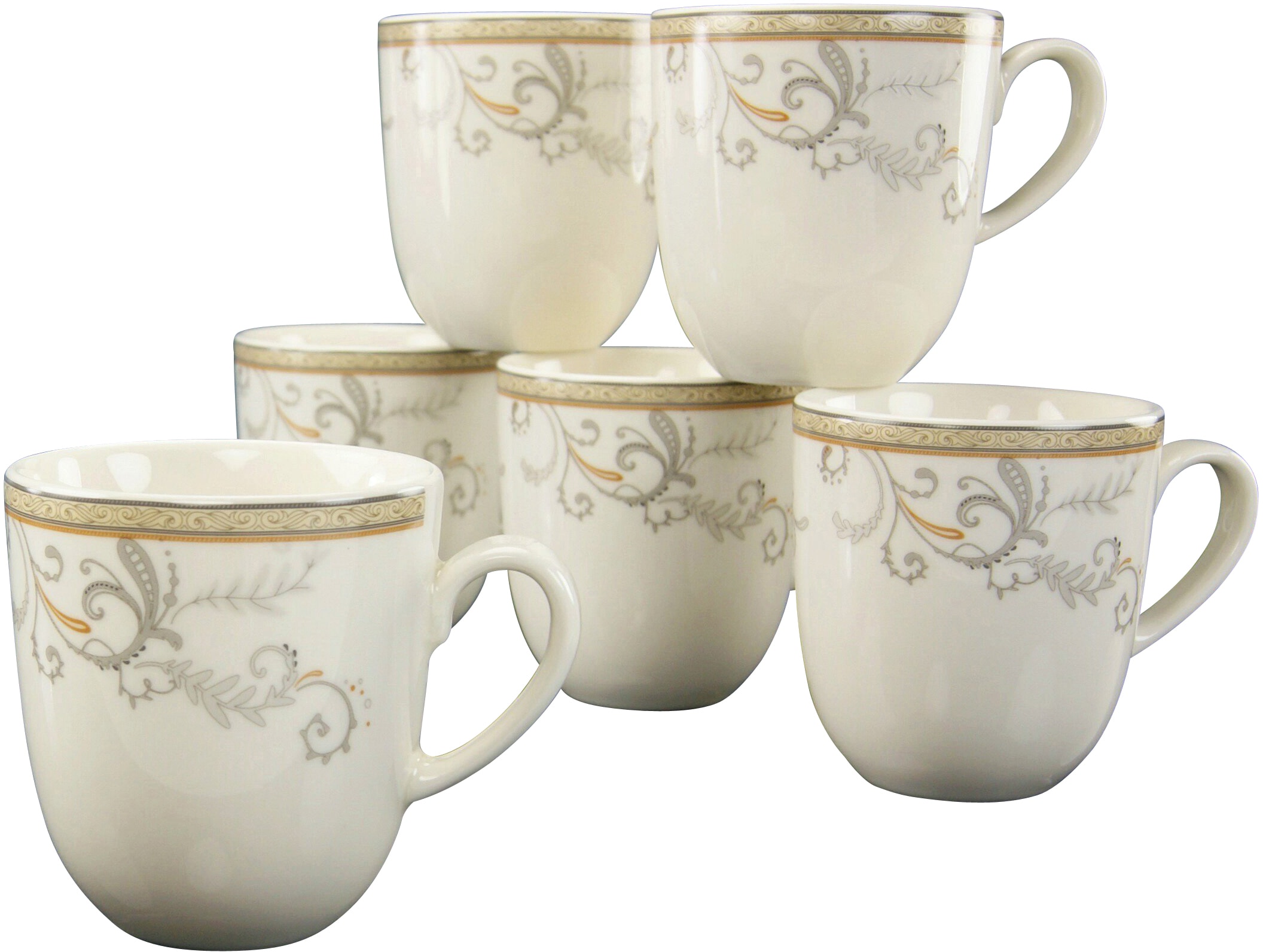 CreaTable Tasse »Kaffeebecher Villa Medici«, (Set, 6 tlg.), Tassen Set,  6-teilig kaufen online bei OTTO