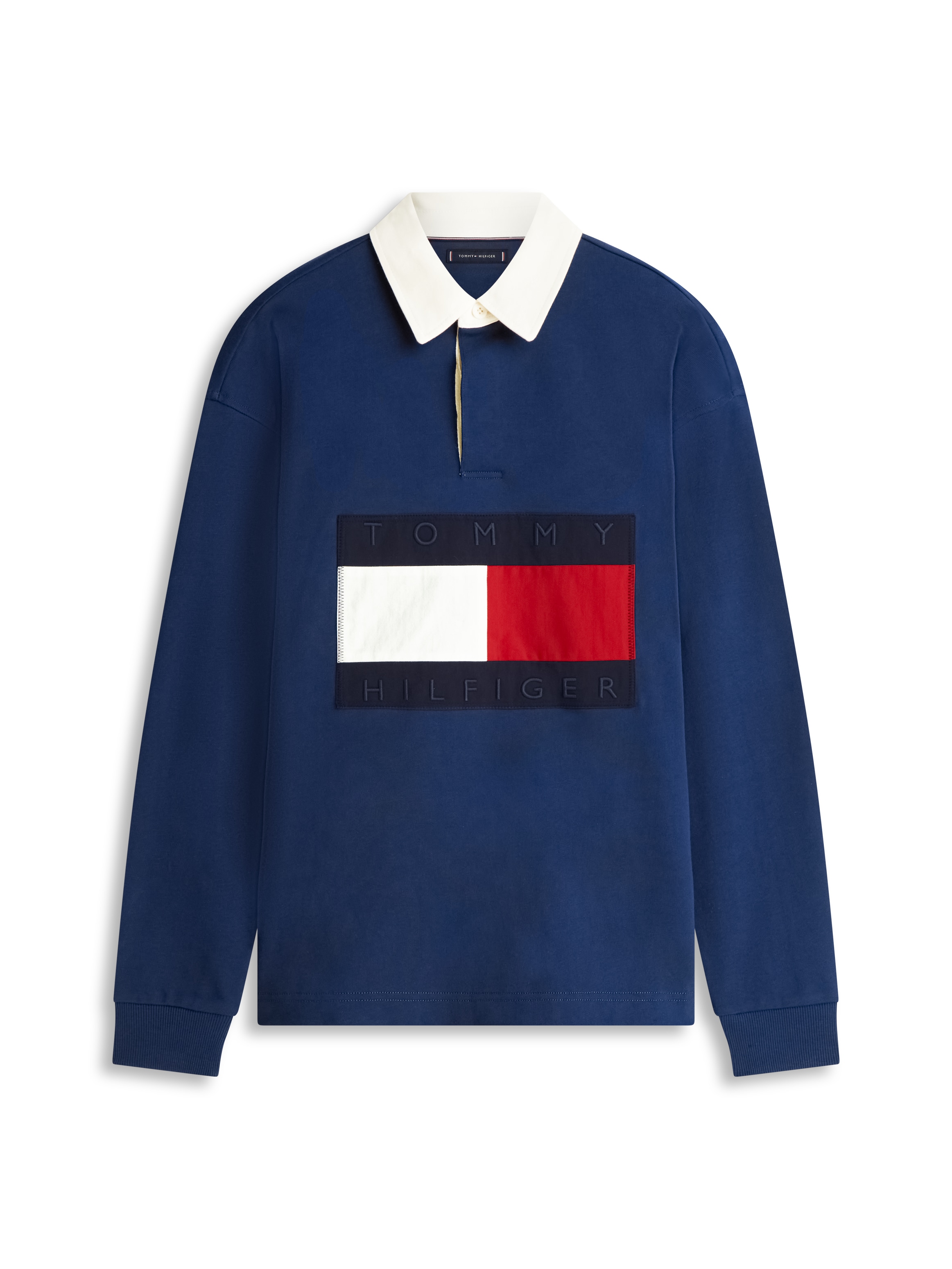 Tommy Hilfiger Sweatshirt »FLAG RUGBY«, Regular fit mit Polokragen Poloshirt Iconic Retro
