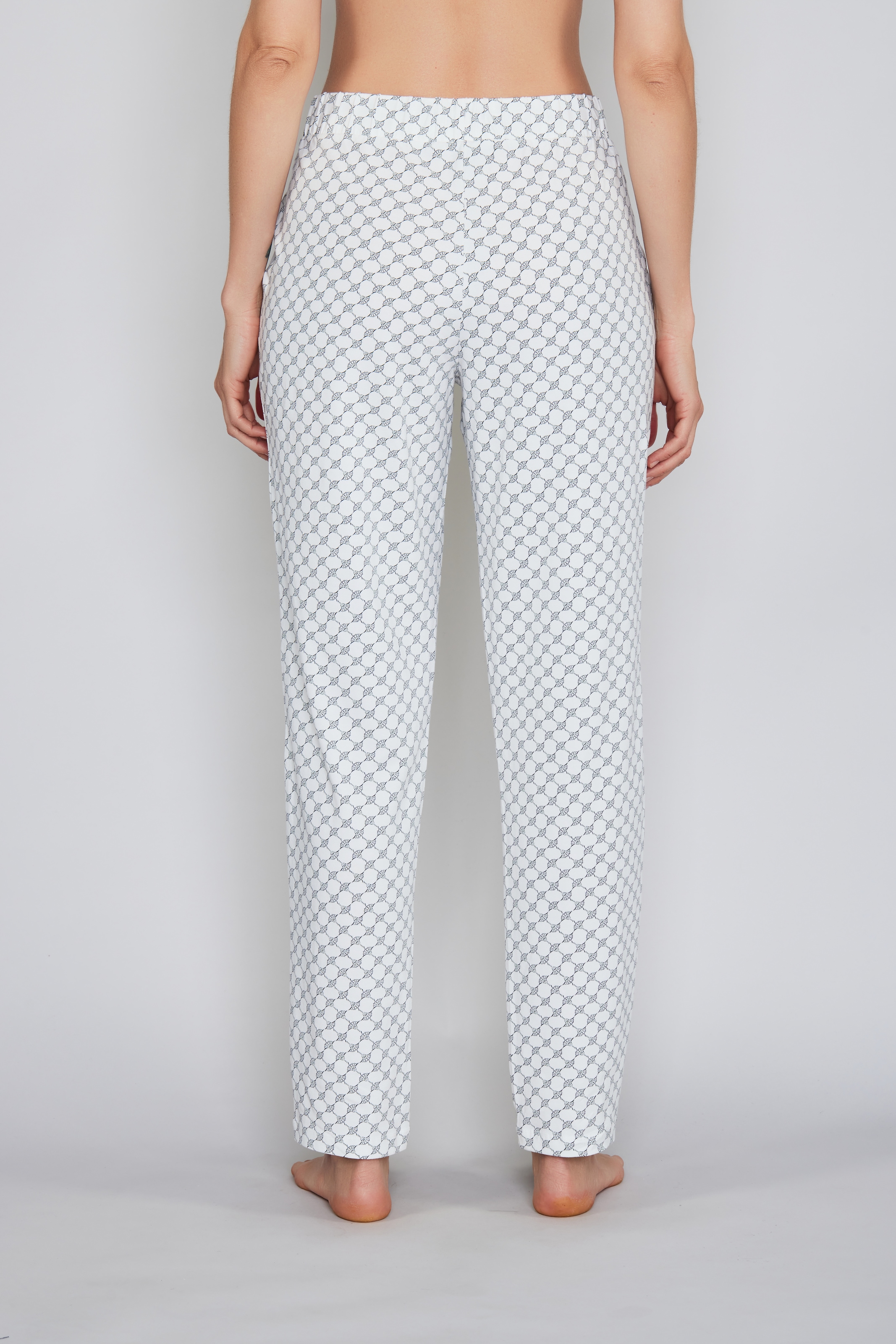 JOOP! Pyjamahose »Cosy«  mit Tunnelzug und Bindeband, Cornflower-Allover