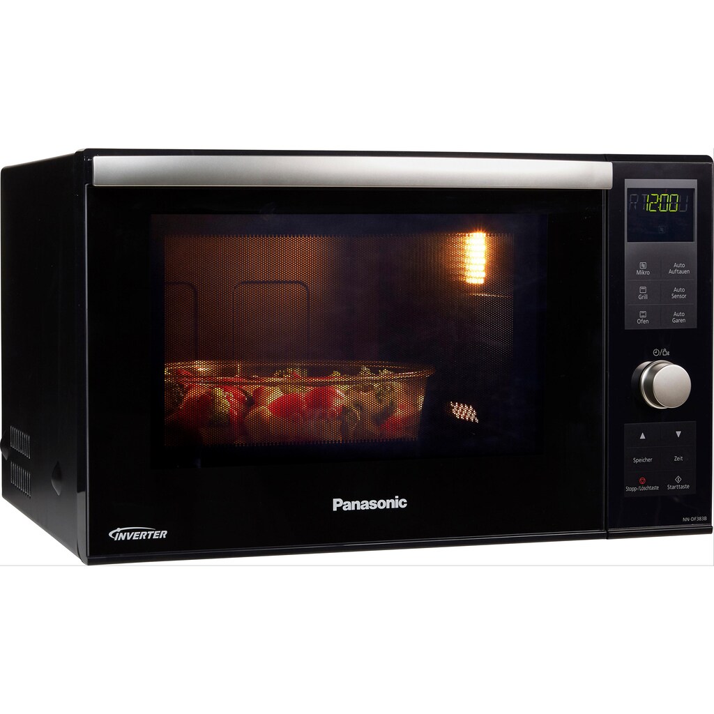 Panasonic Mikrowelle »NN-DF383BGPG«, Grill-Ober-/Unterhitze, 1000 W