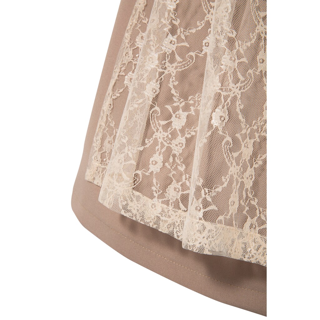 Naber Collection Dirndl, (3 tlg.), Damen, midi mit Spitzenschürze