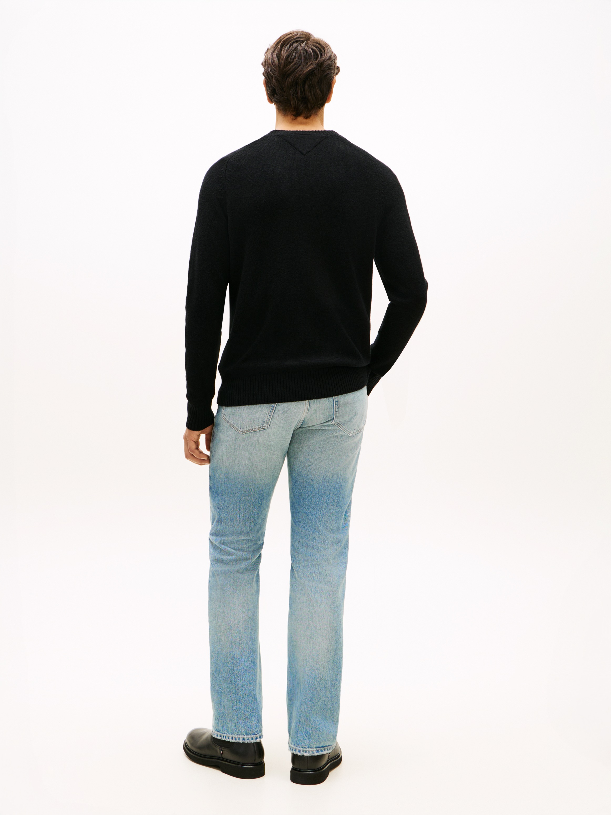 Tommy Hilfiger Rundhalspullover »LAMBSWOOL CREW NECK«
