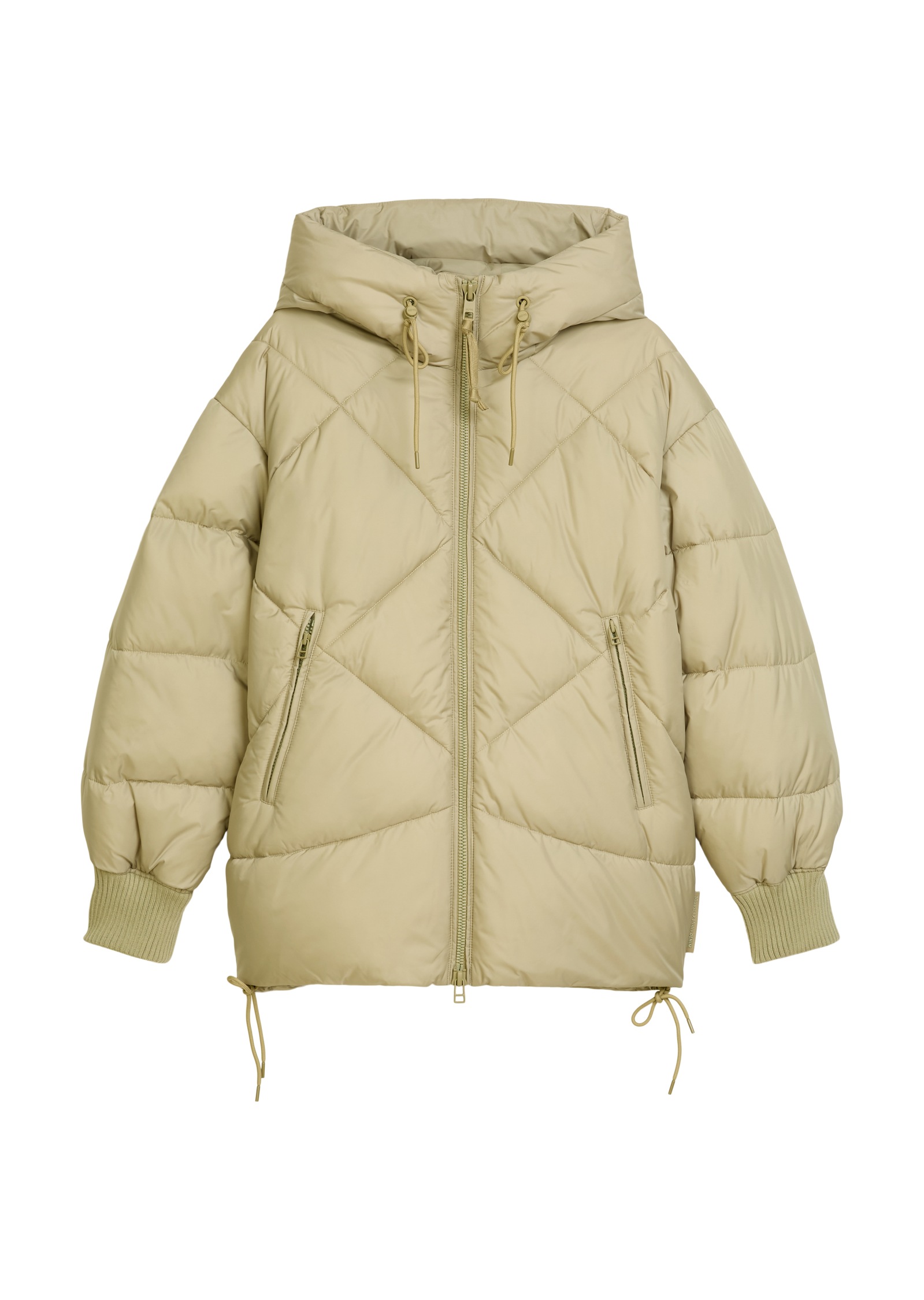 Marc O'Polo DENIM Steppjacke, mit Kapuze, Rückenteil verlängert, Leicht und wasserabweisend