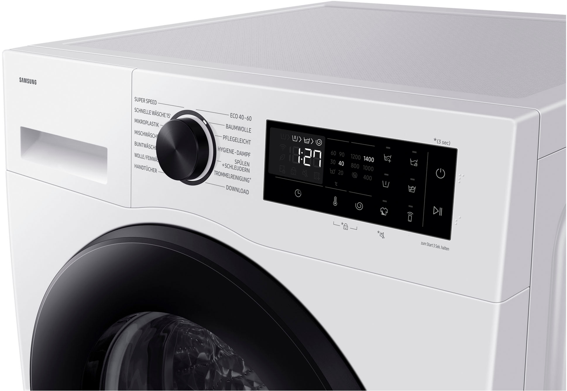 Samsung Waschmaschine WW5000F »WW1EFG5U34AEEG« 10 kg 1350 U/min AI Ecobubbleᵀᴹ - Effizient und schonend waschen